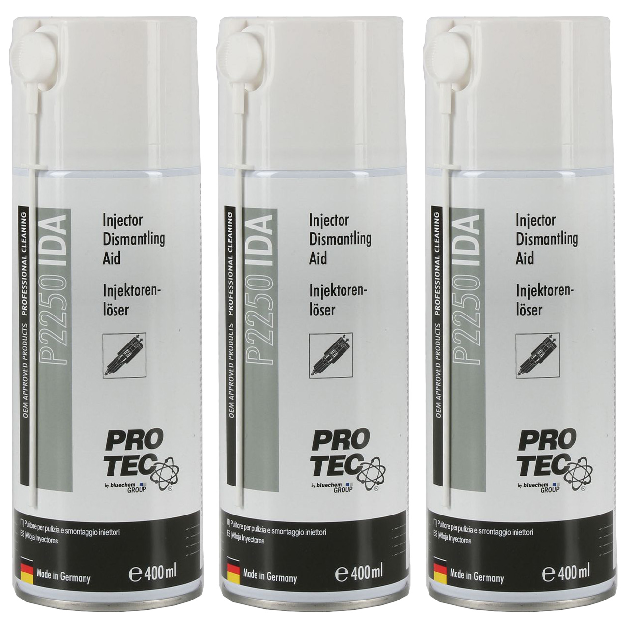Injektorenlöser Injektor Löser PRO-TEC P2250 IDA 6 X 400 ml