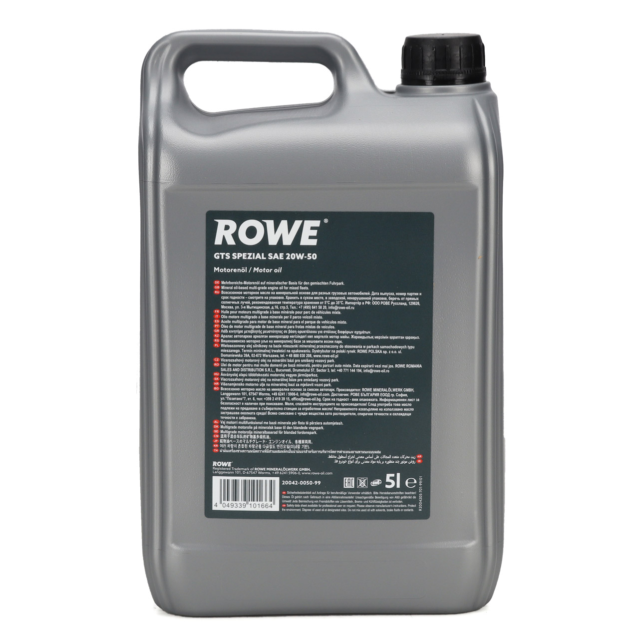 5L 5 Liter ROWE GTS SPEZIAL 20W-50 20W50 Motoröl Öl API SF/CD CCMC D/G2 MIL-L-2104D