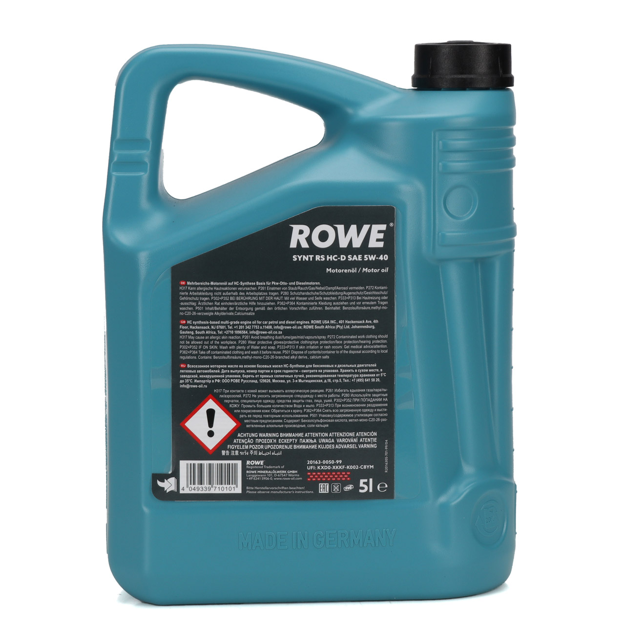 5L 5 Liter ROWE SYNT RS HC-D 5W-40 Motoröl Öl BMW-LL01 MB 229.5 Porsche A40 VW 502/505.00