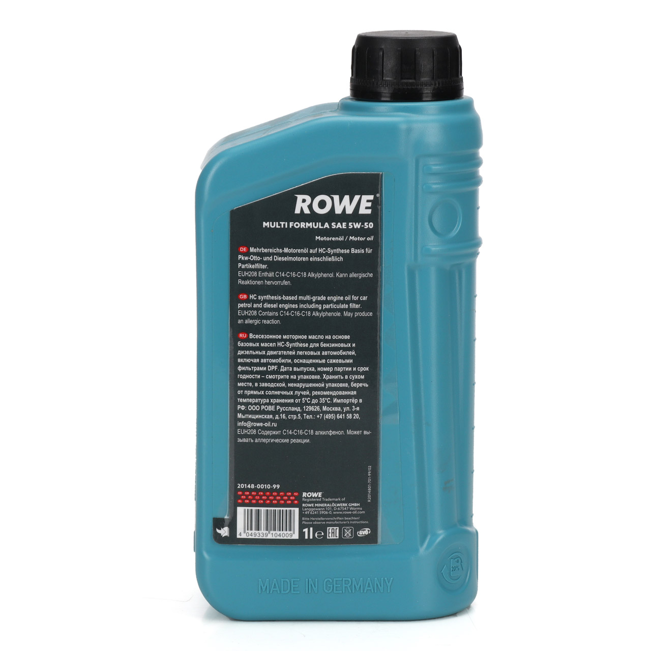 1L 1 Liter ROWE MULTI FORMULA 5W-50 Motoröl Öl ACEA C3 API SN BMW LL-04 VW 502/505.00