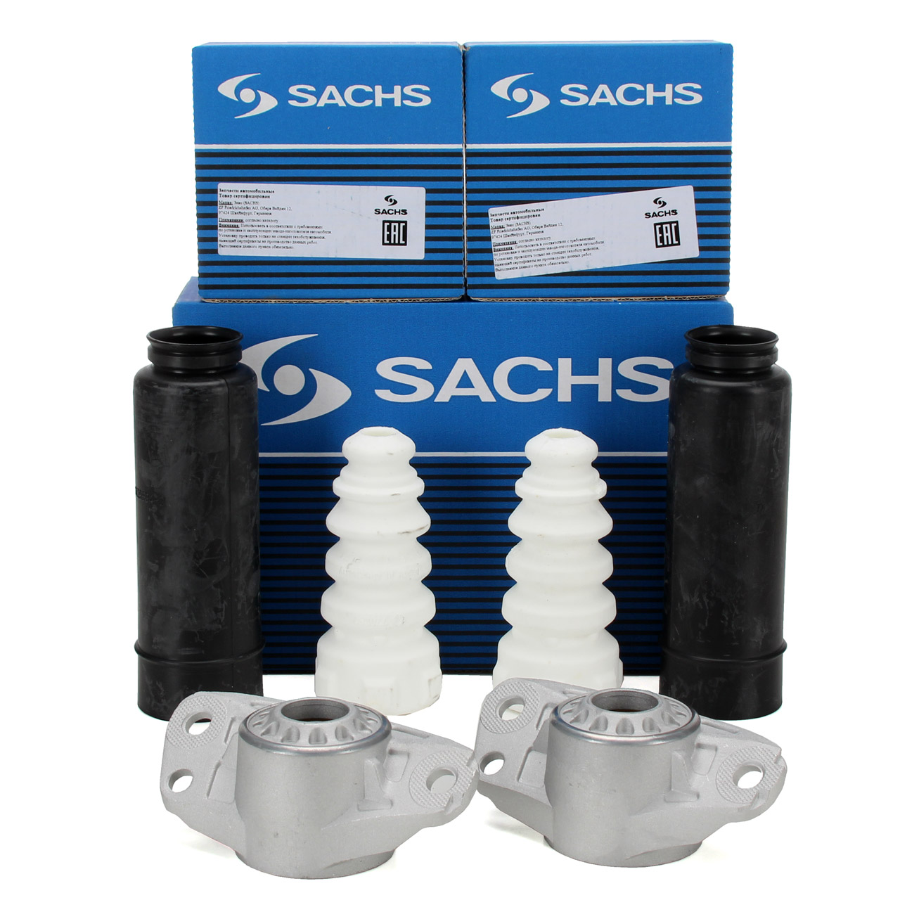 SACHS Domlager + Staubschutz Satz VW Passat B6 B7 Tiguan Touran AUDI Q3 8U hinten