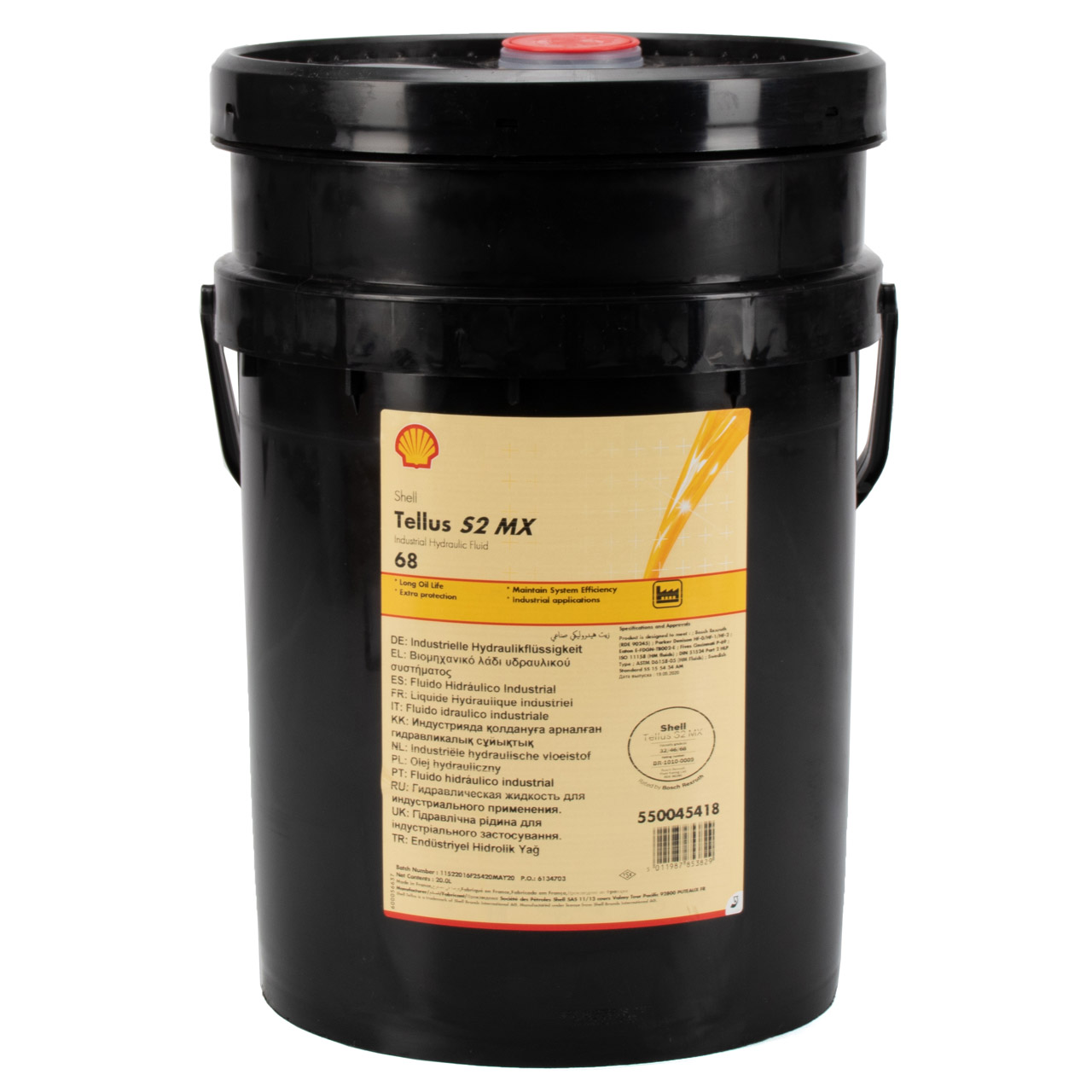 SHELL TELLUS S2 MX 68 Industrielles Hydrauliköl für Kräne Bagger - 20L 20 Liter