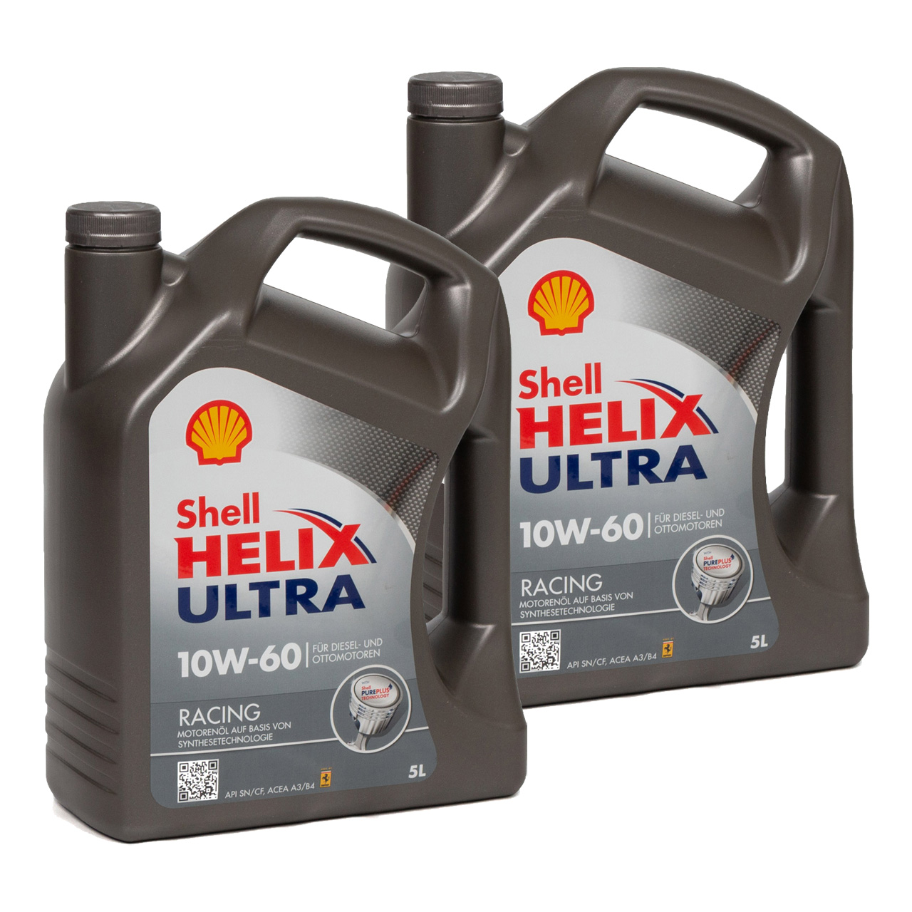 10L SHELL Motoröl Öl HELIX ULTRA RACING 10W60 API SN ACEA A3/B3 A3/B4 Ferrari