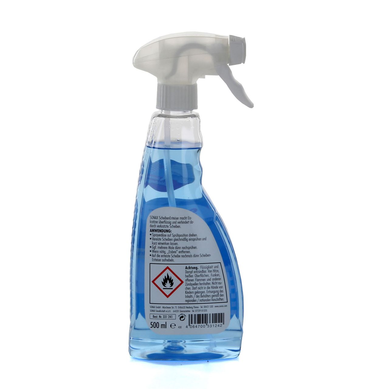 AGT Enteisungsspray: Scheibenenteiser, 500 ml, schützt vor Wiedervereisung  (Enteisungsspray Auto)