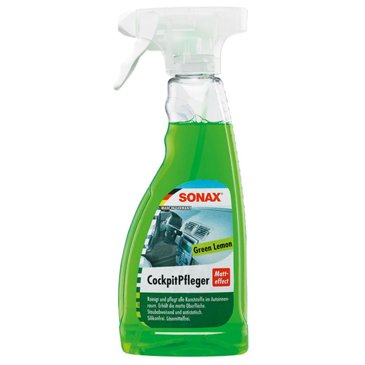 SONAX CockpitPfleger Matteffect Lemon-Fresh Cockpit Pflege Spray 500ml 358241