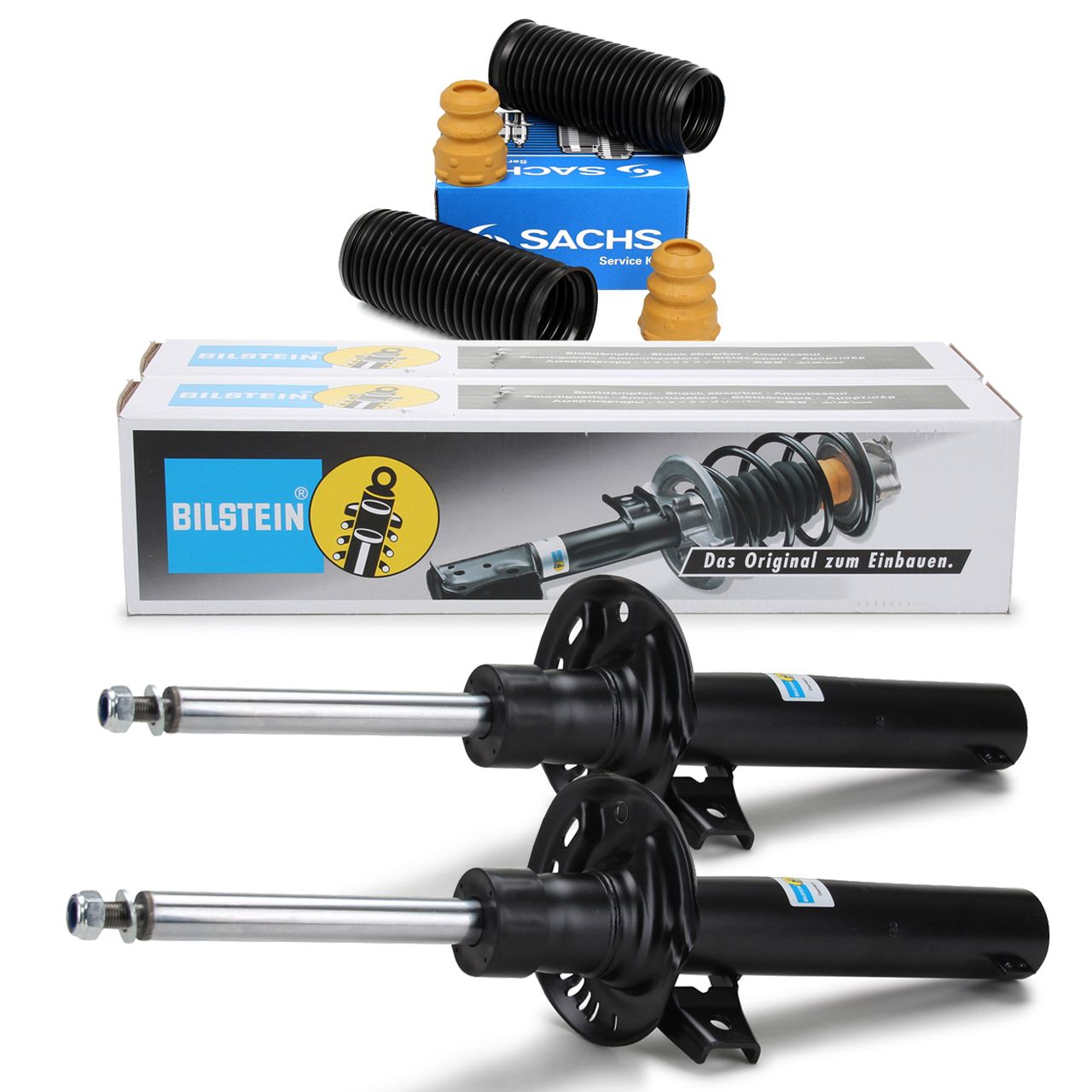 2x BILSTEIN B4 Stoßdämpfer + SACHS Staubschutz VW Beetle Golf 6 + Variant vorne