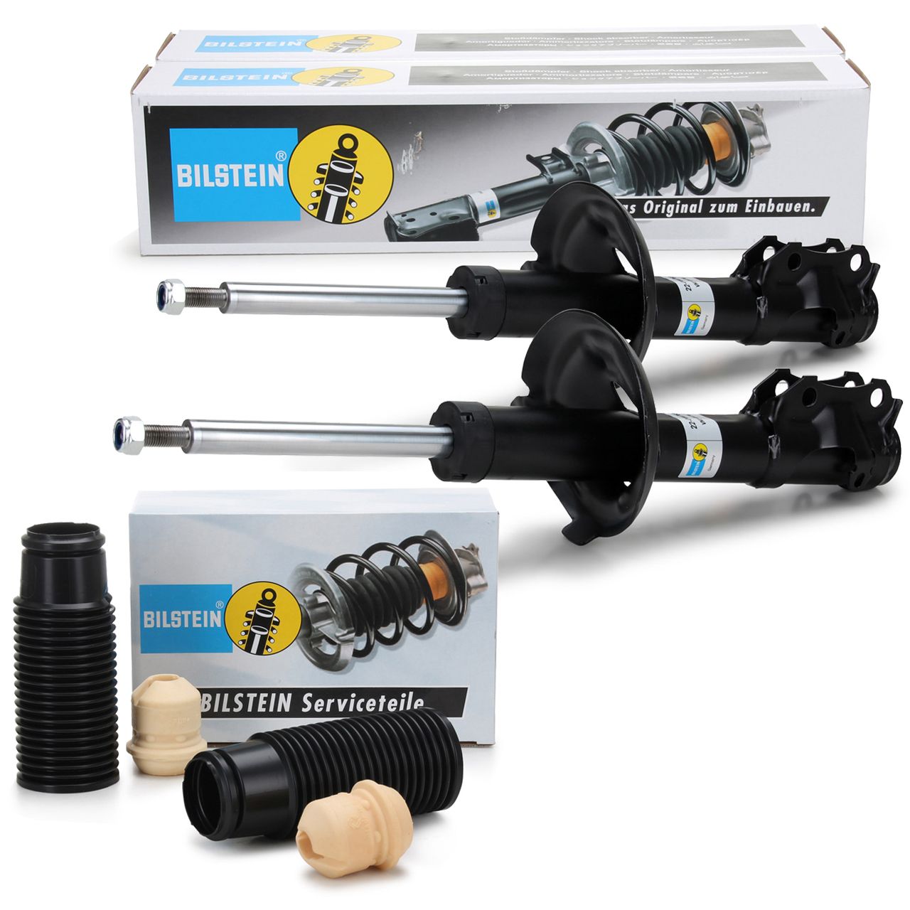 2x BILSTEIN B4 Stoßdämpfer + B1 Staubschutz SEAT Arosa VW Lupo Polo (6N2) vorne