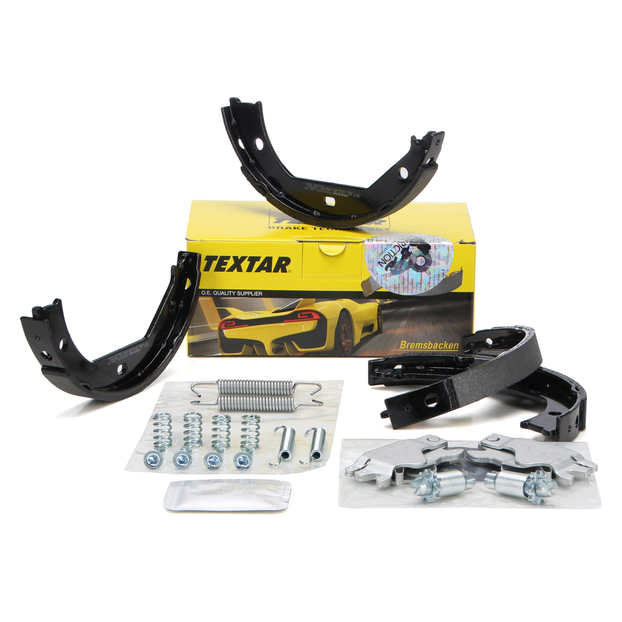 TEXTAR 91049300 Bremsbacken + Federn + Nachsteller Satz BMW E81-88 E46 E90-93 F30-34 F32