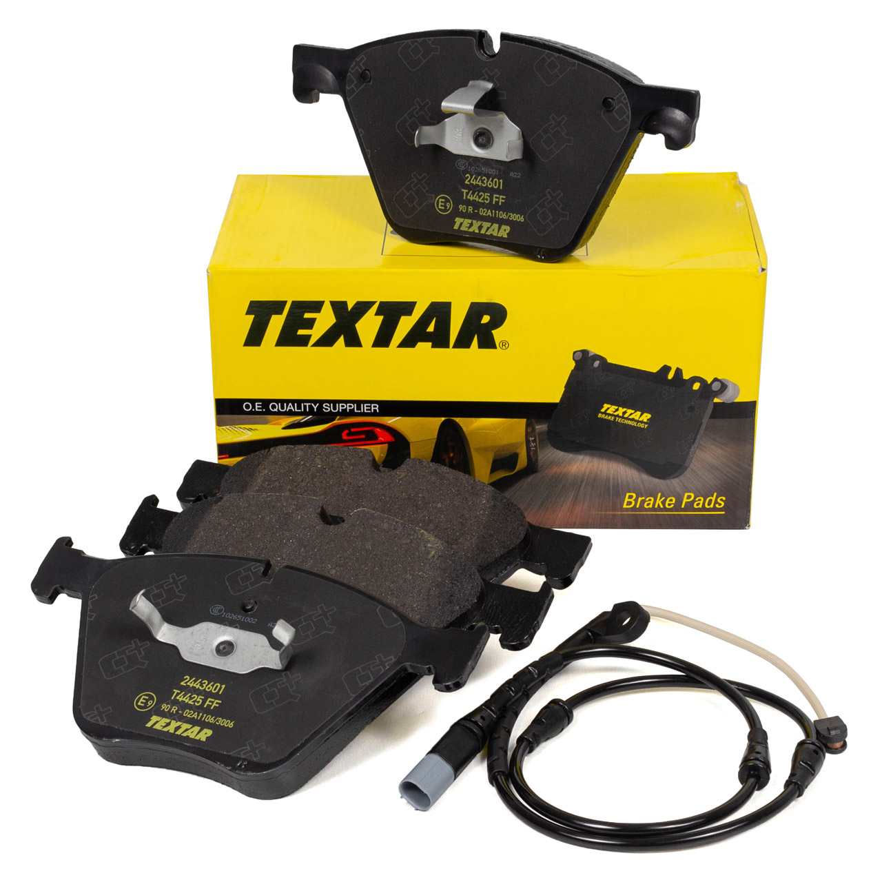 TEXTAR 2443601 Bremsbeläge + Warnsensor BMW X5 E70 F15 X6 E71 E72 F16 xDrive50i M50d vorne