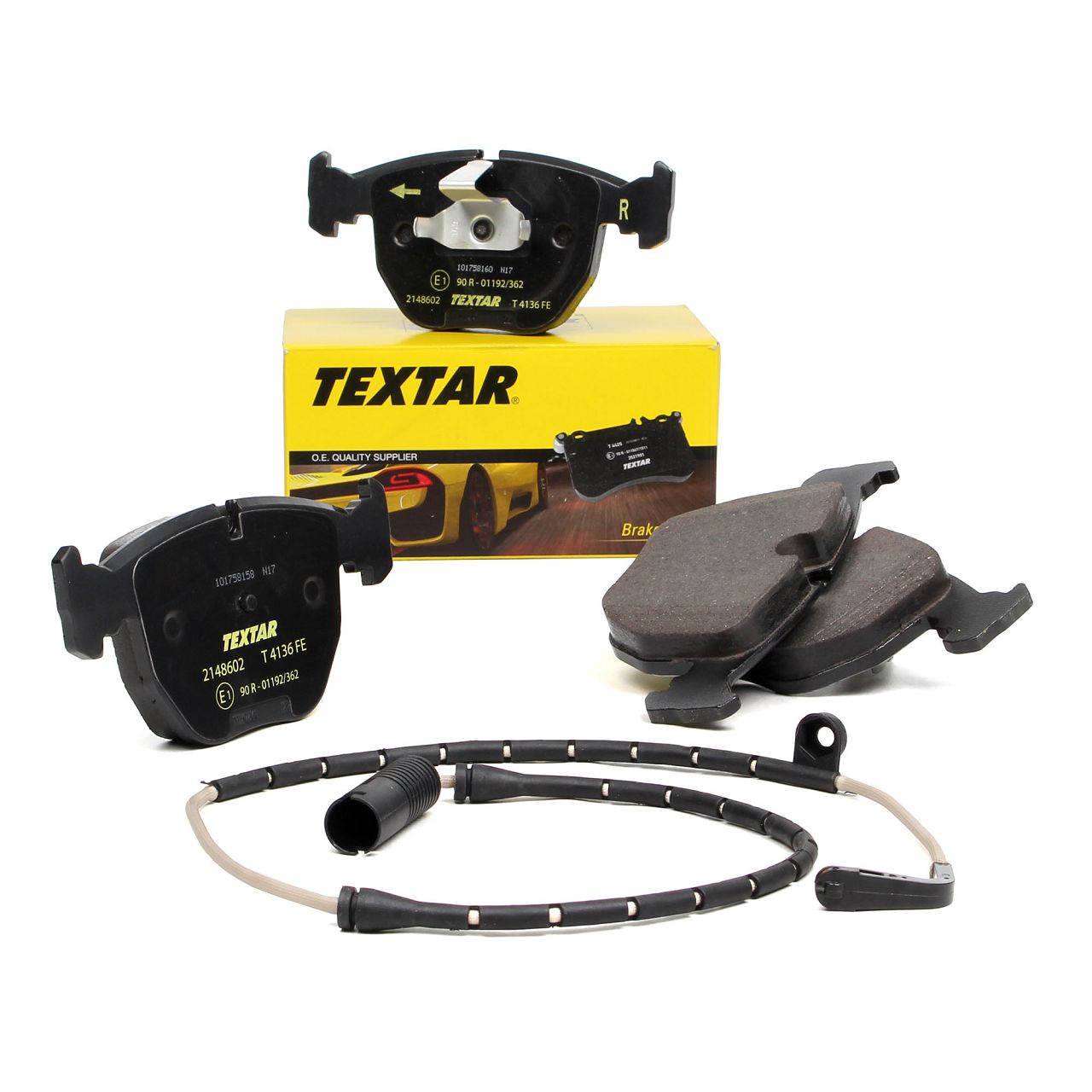 TEXTAR 2148602 Bremsbeläge + Wako BMW 5er E39 530i535i 540i M5 530d vorne