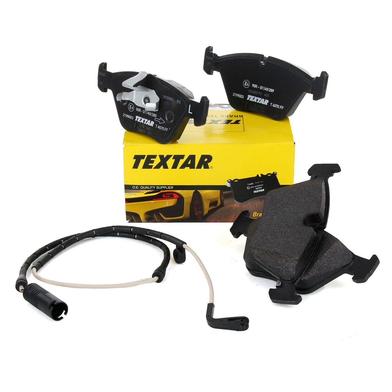 TEXTAR 2199003 Bremsbeläge + Wako BMW 5er E39 520-535i 520-530d 525td/tds vorne