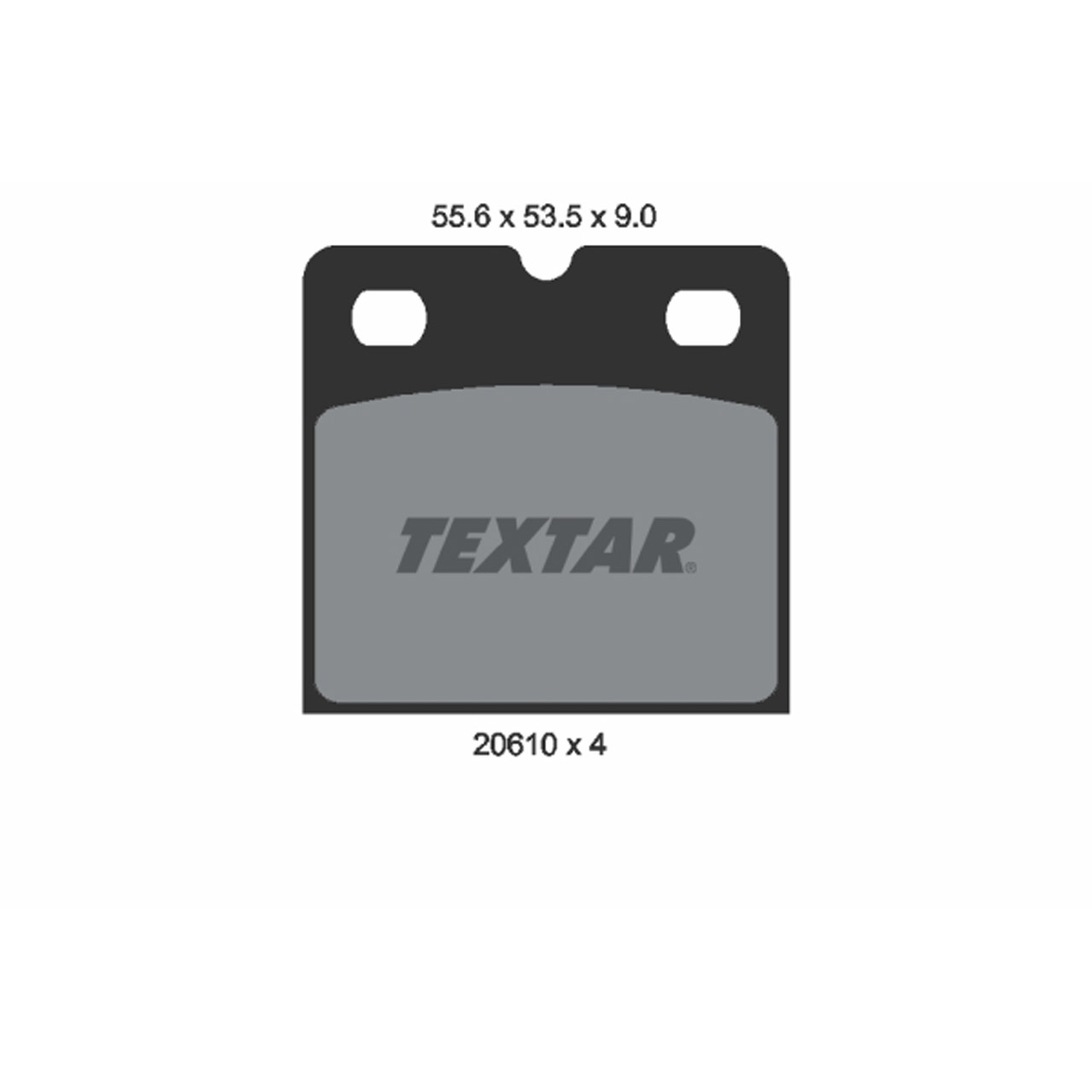 TEXTAR 2061005 Bremsbeläge AUDI R8 (42 4S) TESLA Model S (5YJS) X (5YJX) hinten