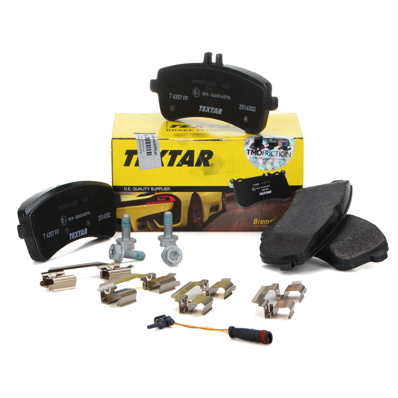 TEXTAR 2516302 Bremsbelagsatz + Wako MERCEDES S-Klasse W222 A217 C217 hinten