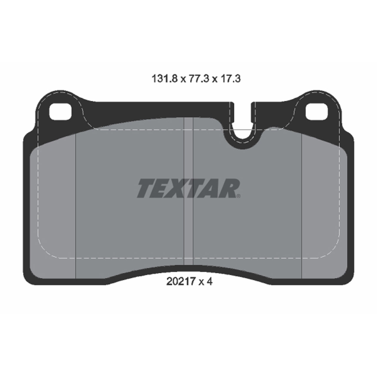 TEXTAR 2021701 Bremsbeläge LAND ROVER Range Rover 3 (L322) / Sport 1 (L320) vorne