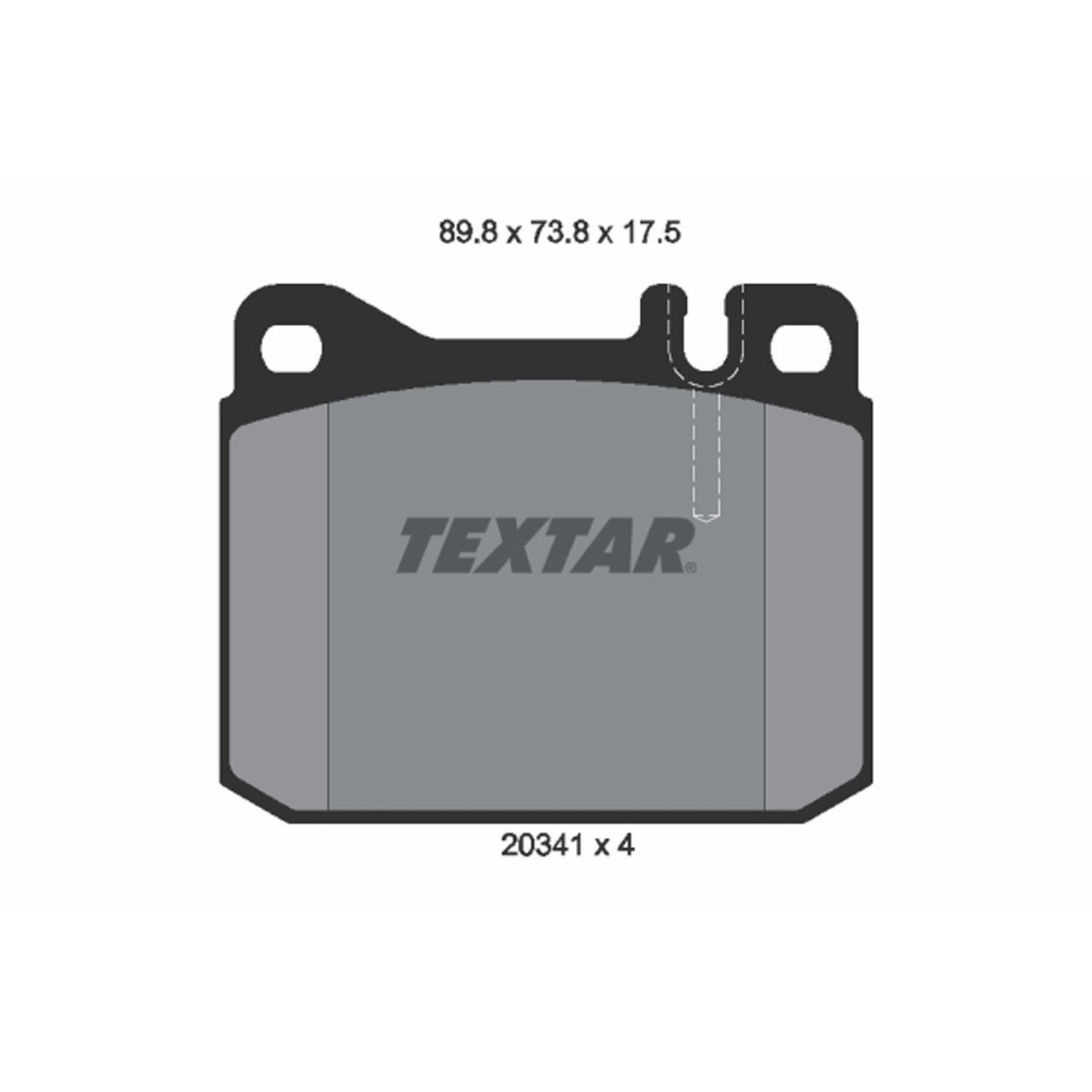 TEXTAR 2034110 Bremsbeläge Bremsklötze MERCEDES W123 S-Klasse W126 C126 SL R107 C107 vorne