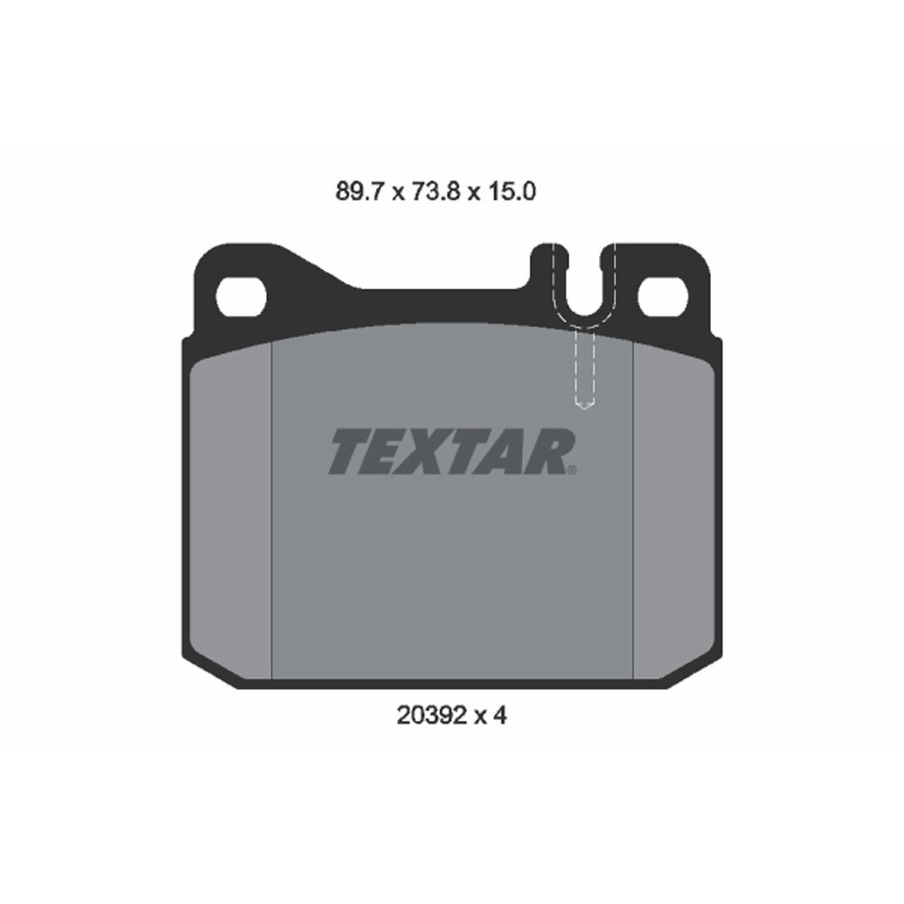 TEXTAR 2039204 Bremsbeläge MERCEDES /8 W114 W115 W123 S-Klasse W116 R107 C107 vorne