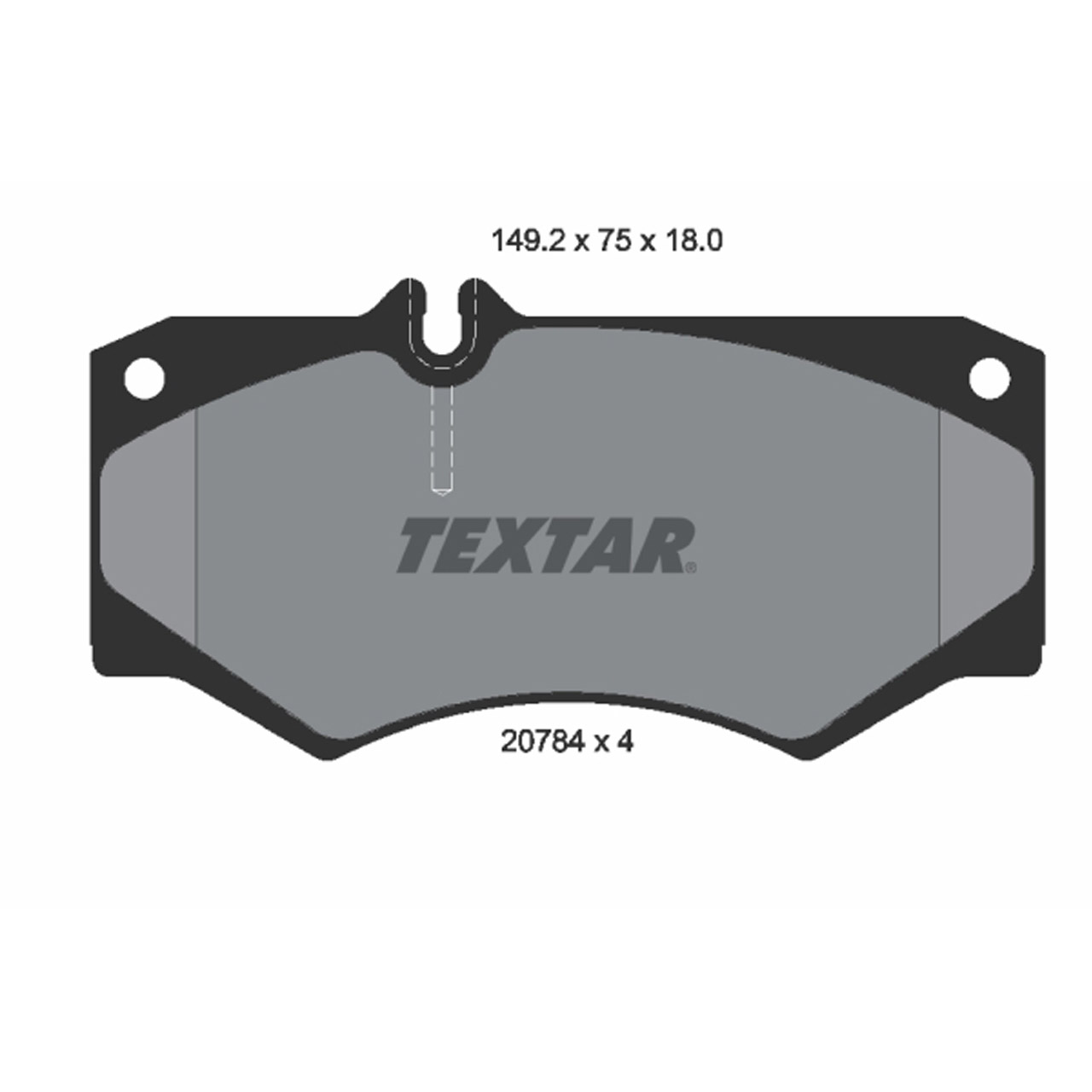 TEXTAR 2078401 Bremsbeläge MERCEDES G-Klasse W460 W461 W463 Henschel 2-t T1 T1/TN vorne