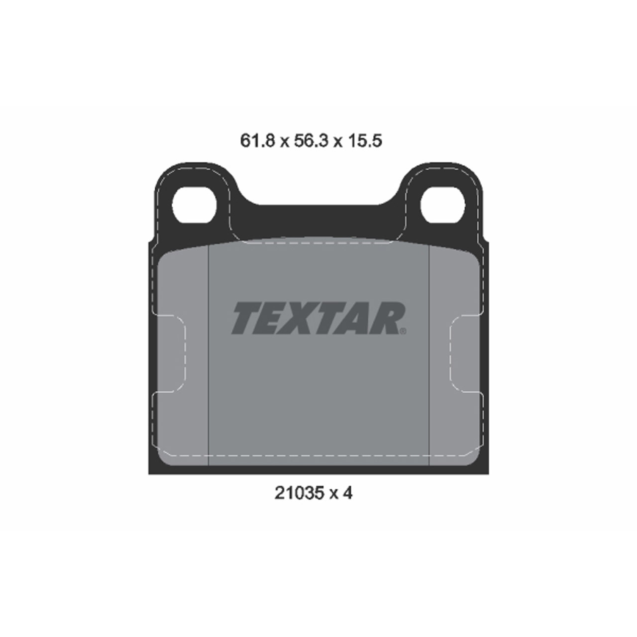 TEXTAR 2103501 Bremsbeläge MERCEDES /8 W114 W115 W123 W463 W116 W126 C126 R107 C107 hinten