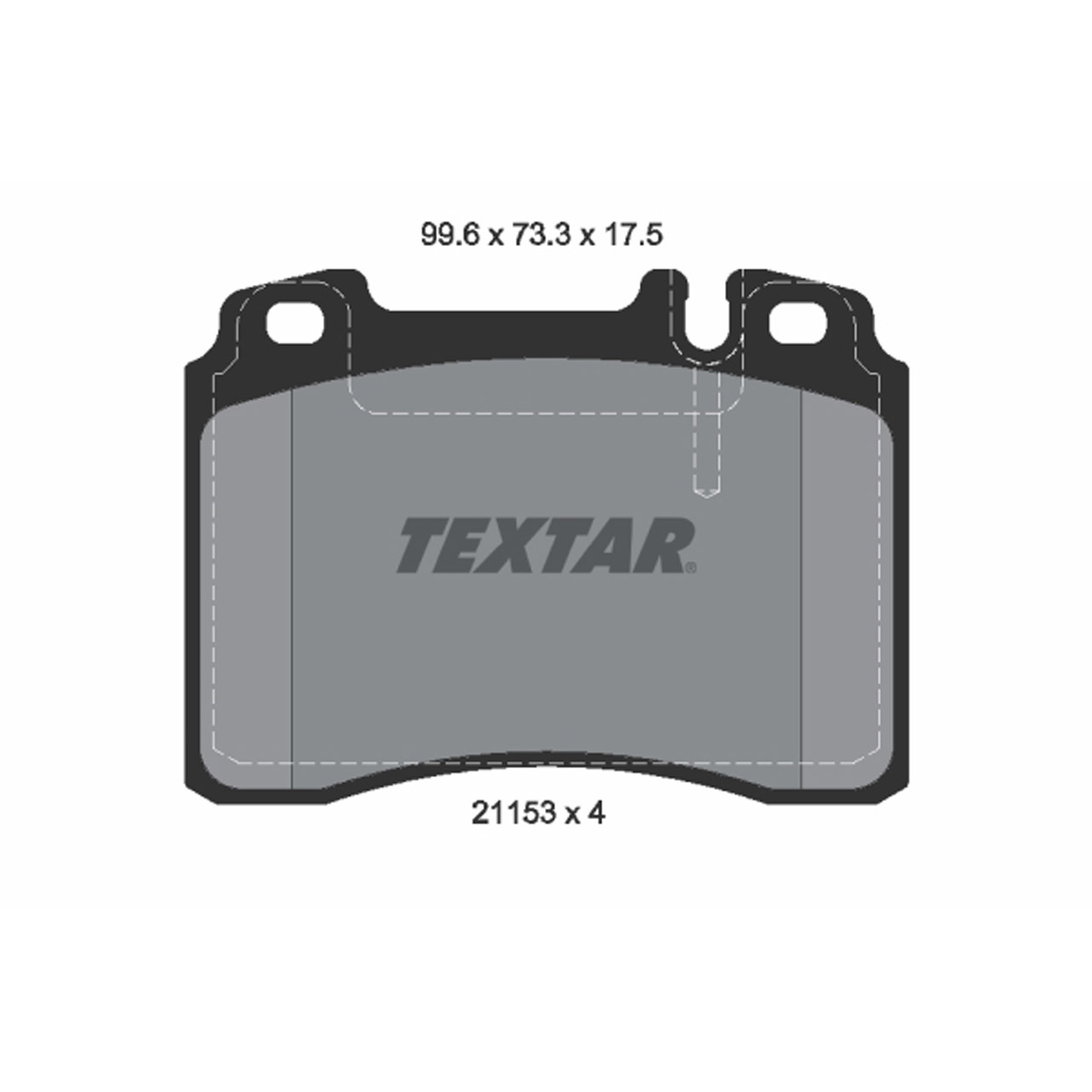 TEXTAR 2115307 Bremsbeläge MERCEDES 190 W201 W202 C208 A208 W124 W210 R129 vorne