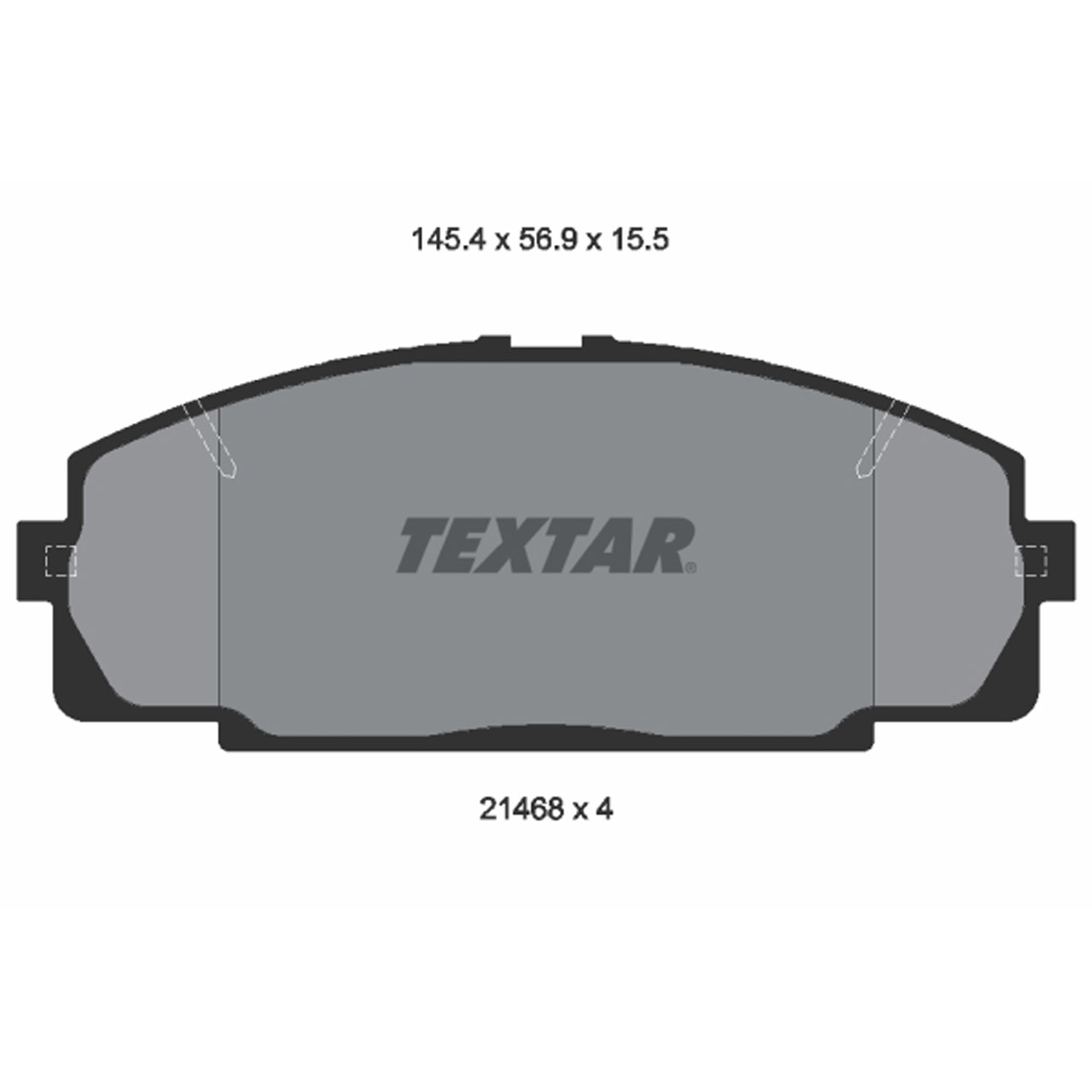 TEXTAR 2146801 Bremsbeläge Bremsklötze Bremsbelagsatz TOYOTA Hiace 3 4 vorne