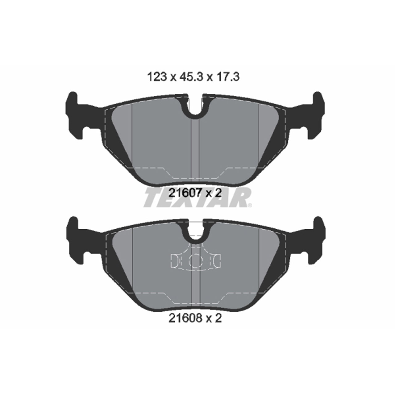 TEXTAR 2160702 Bremsbeläge Bremsklötze BMW 3er E36 316-328i 318tds 325td/tds Z3 hinten