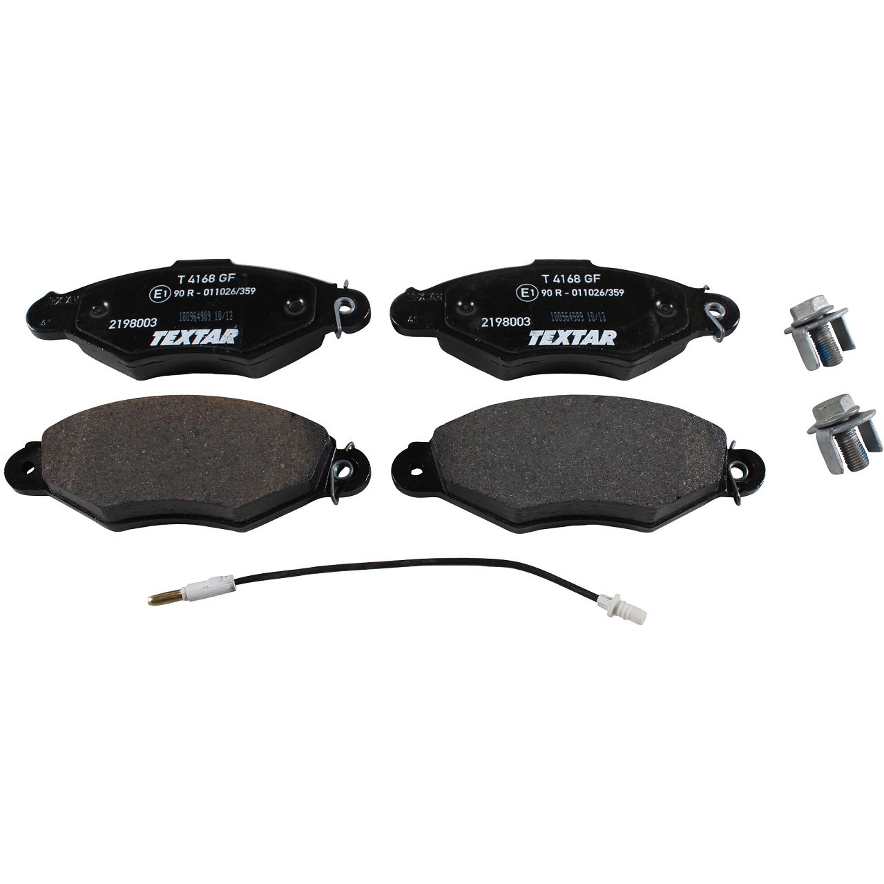 TEXTAR 2198003 Bremsbeläge + Sensor RENAULT Kangoo NISSAN Kubistar (X76) vorne