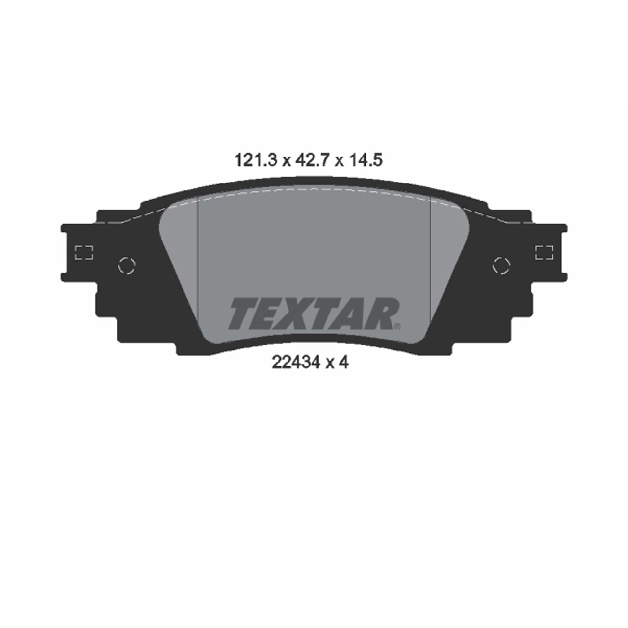 TEXTAR 2243401 Bremsbeläge TOYOTA C-HR X1 Camry V7 Prius W6 Rav 4 V A5 Yaris Cross hinten