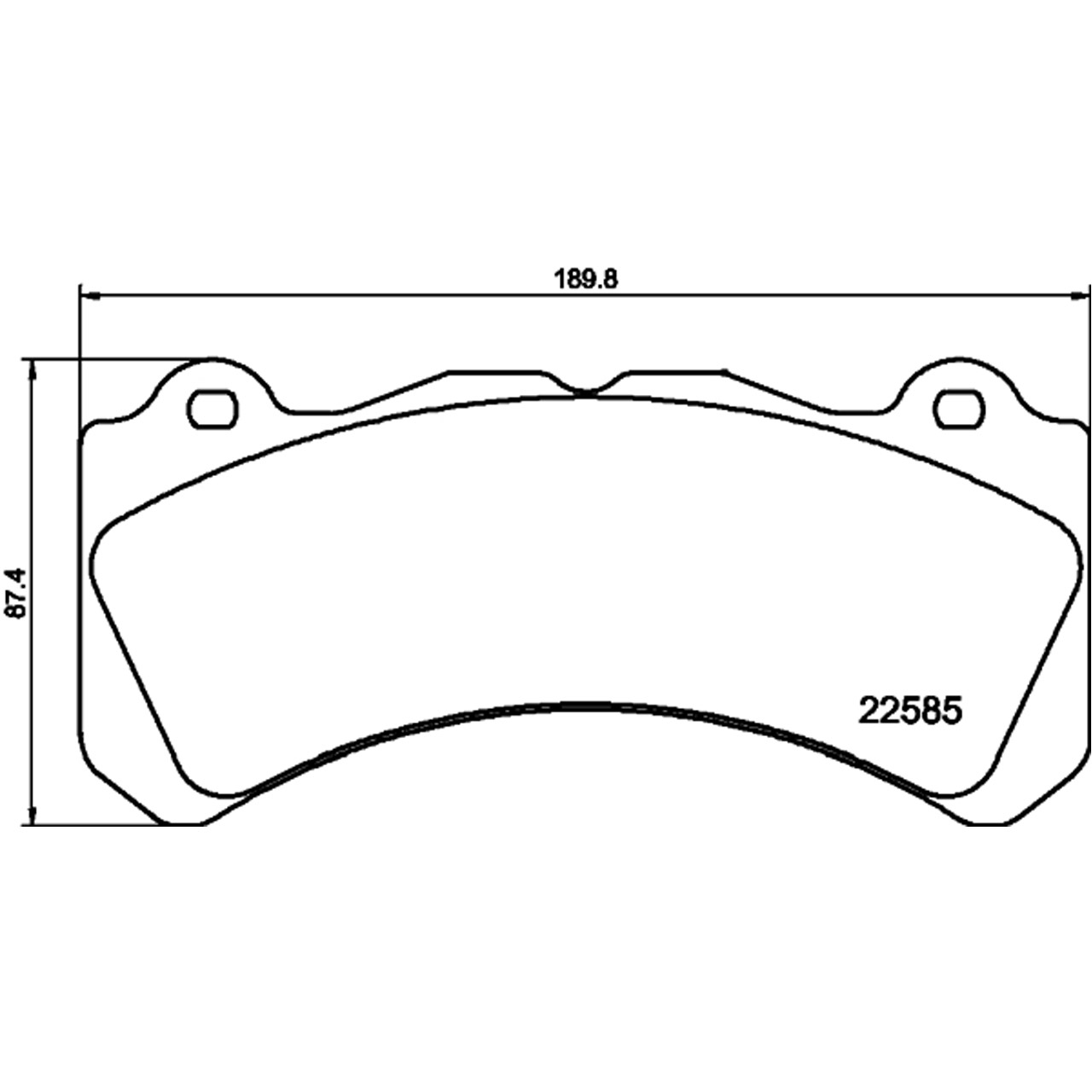 TEXTAR 2258501 Bremsbeläge Bremsklötze VOLVO S60 II III V60 I II 19 Zoll vorne