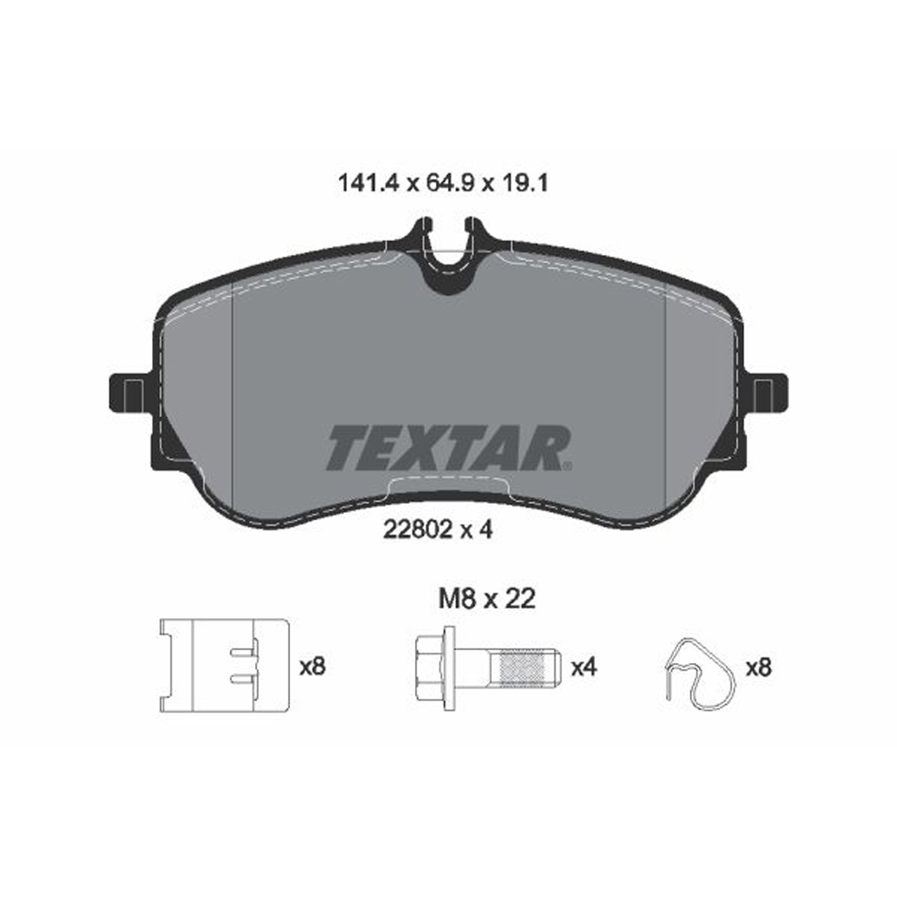 TEXTAR Bremsscheiben + Beläge + Sensor VW Crafter SX SY SZ Grand California PR-1LA hinten