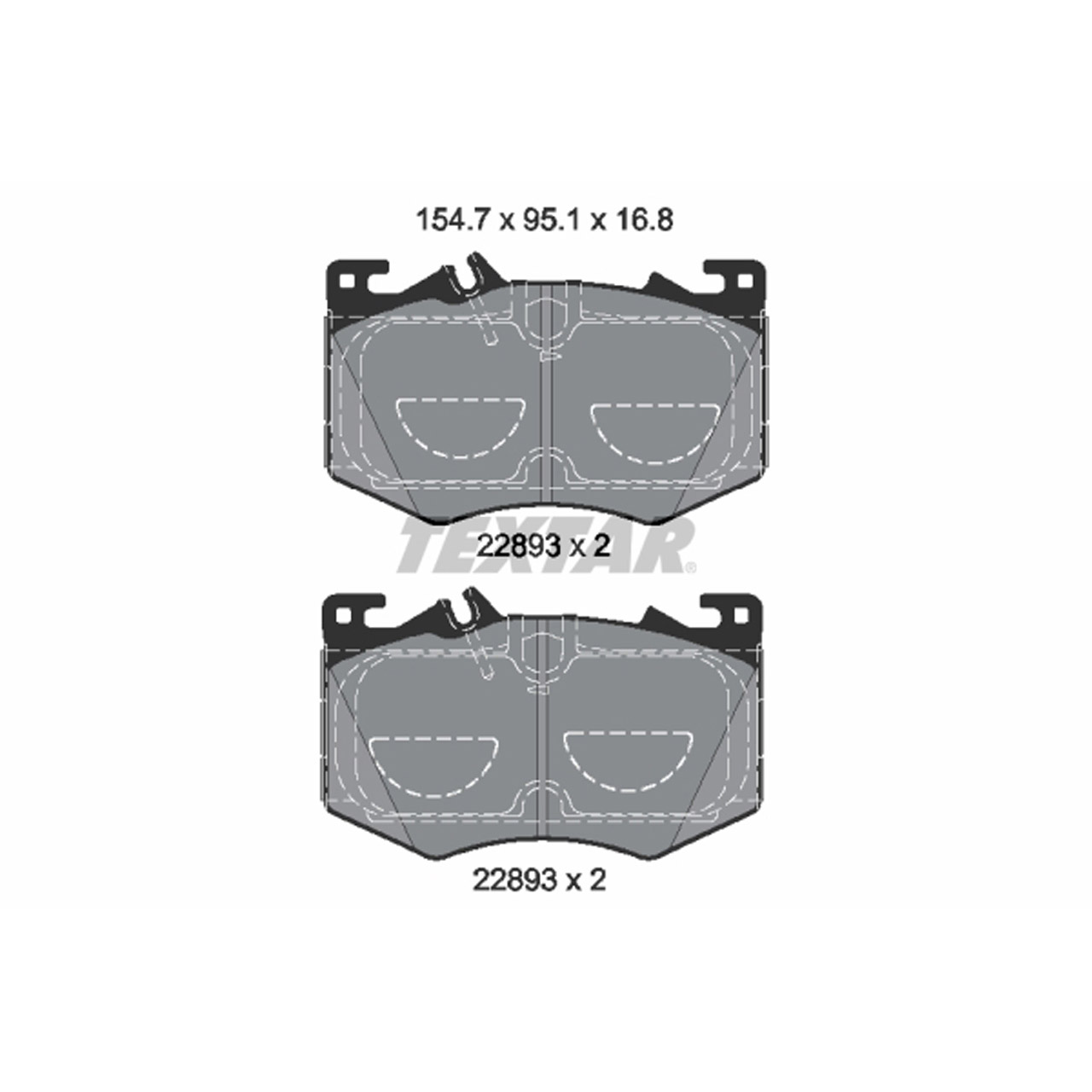 TEXTAR 2289301 Bremsbeläge Bremsklötze MERCEDES W177 V177 C/X118 H247 X247 35/45AMG vorne