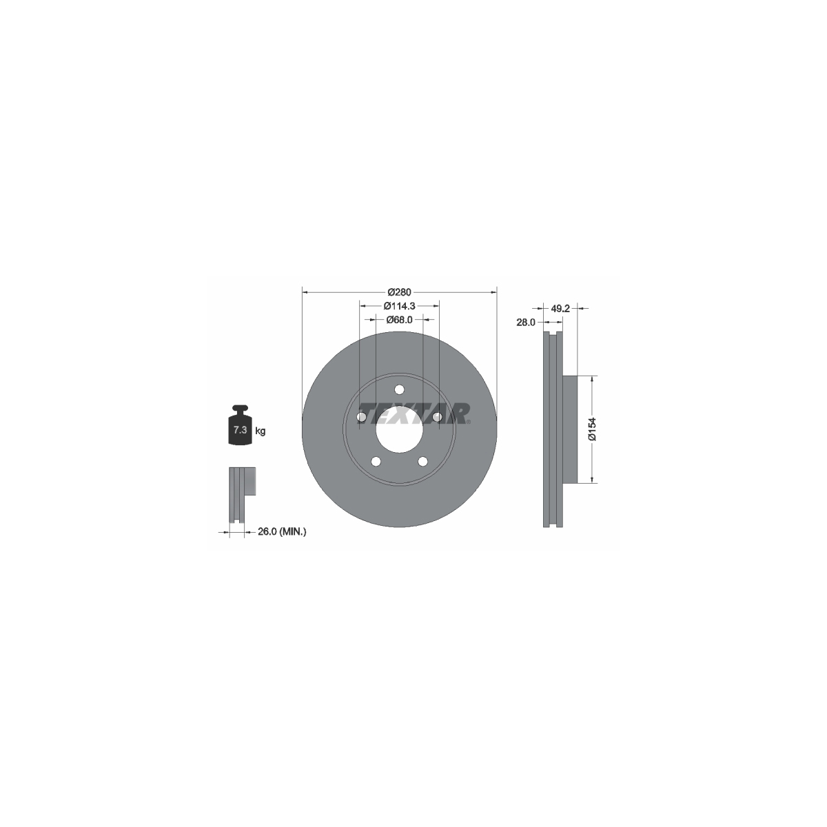 TEXTAR 2341007 Bremsbeläge Bremsklötze FORD Cougar Mondeo 1 2 MK1 MK2 Mondeo 1 2 hinten