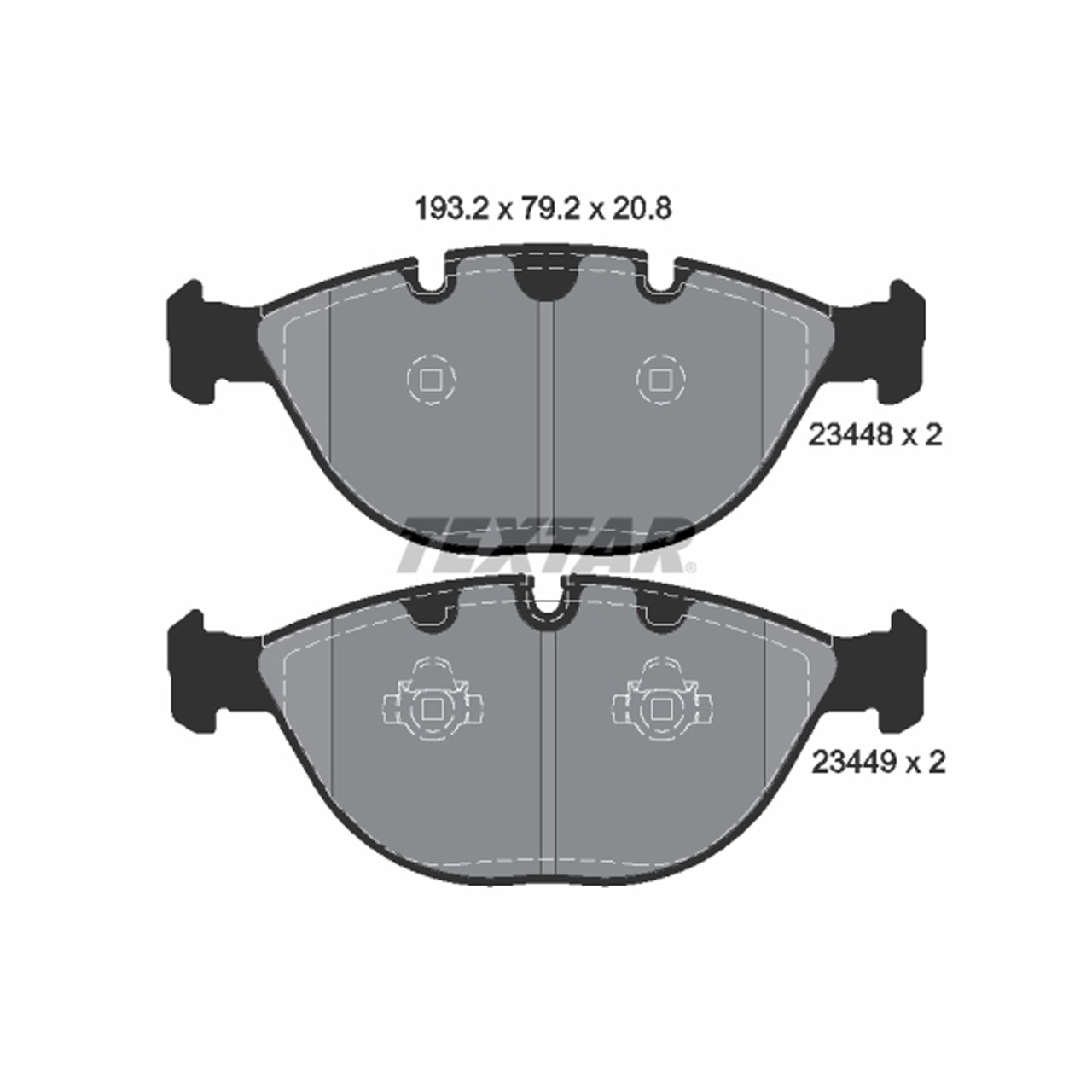 TEXTAR 2344801 Bremsbeläge Bremsklötze BMW X5 E53 4.6is 4.8is 347/360 PS vorne