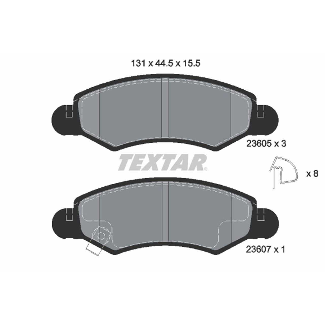 TEXTAR 2360501 Bremsbeläge Bremsklötze OPEL Agila A SUZUKI Ignis 1 2 Wagon R R+ vorne