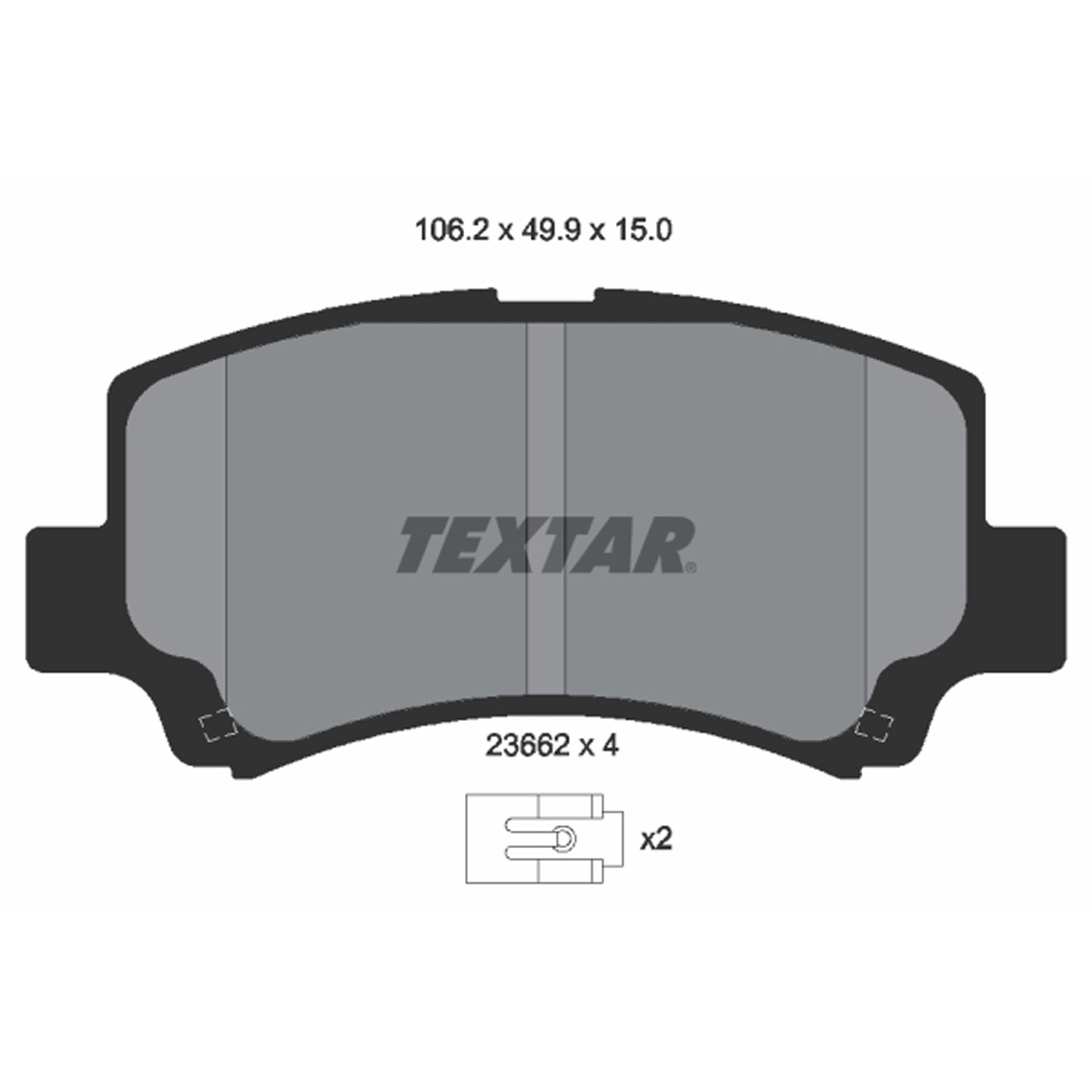 TEXTAR 2366201 Bremsbeläge Bremsklötze SUZUKI Wagon R+ (EM) 1.0 1.2 65/69 PS vorne