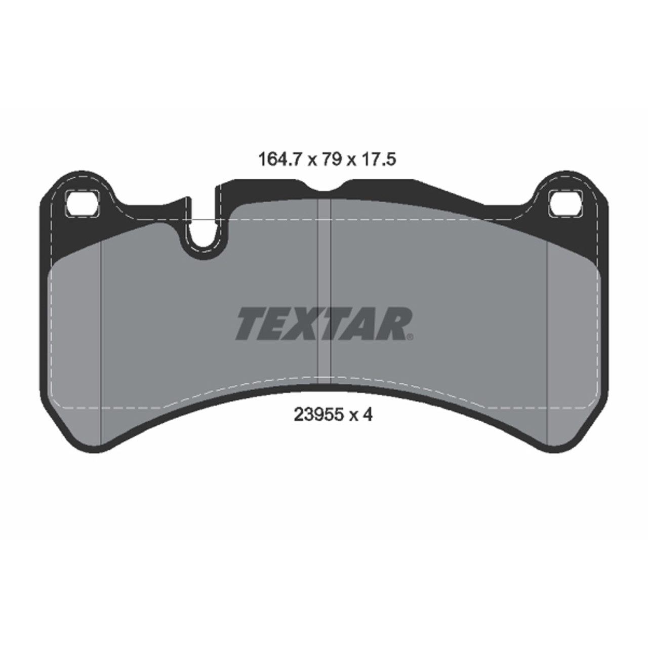 TEXTAR 2395501 Bremsbeläge MERCEDES-BENZ C209 A209 CLK55/63AMG R171 SLK55AMG vorne