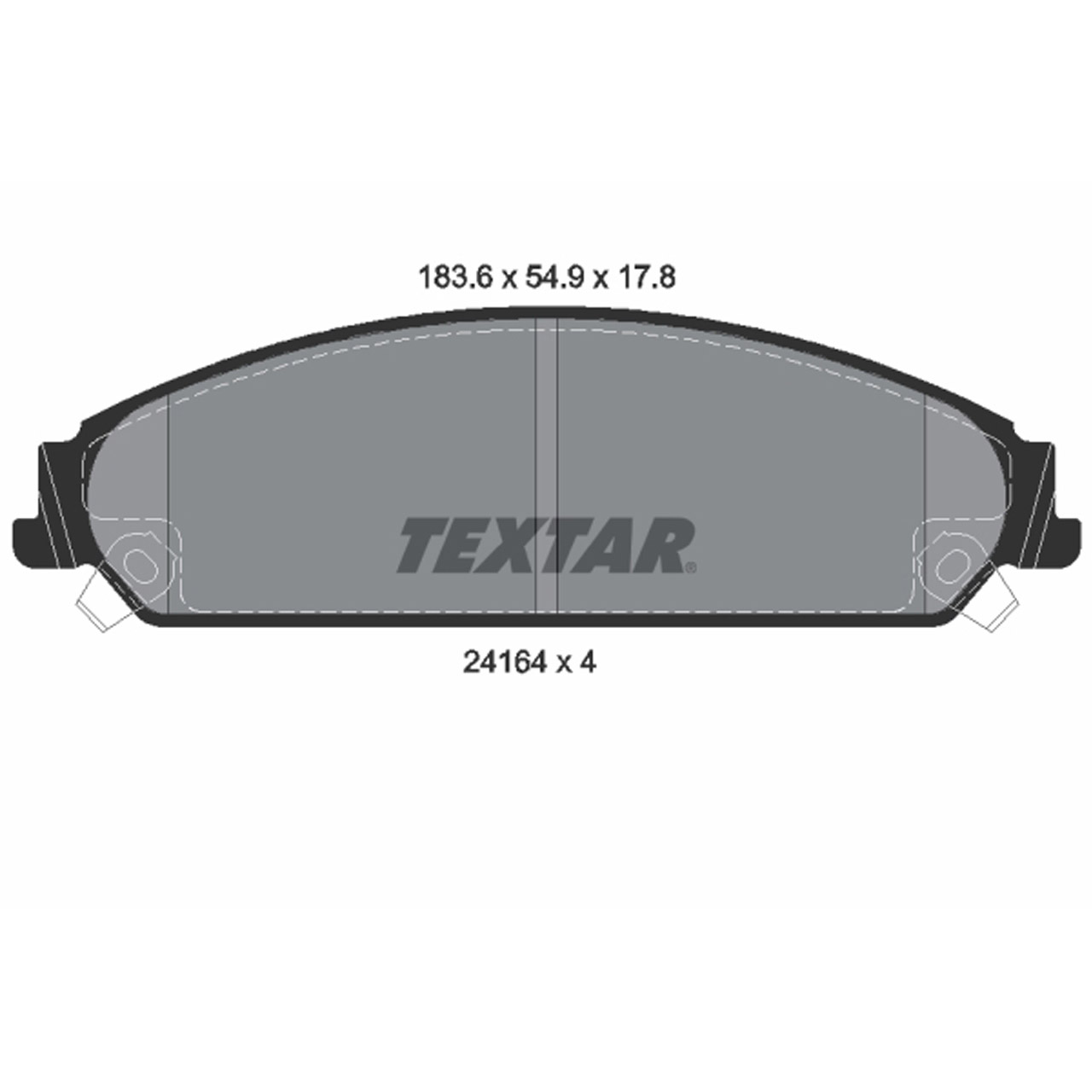 TEXTAR 2416401 Bremsbeläge CHRYSLER 300C (LX, LE) BR5/BR6 LANCIA Thema (LX_) vorne