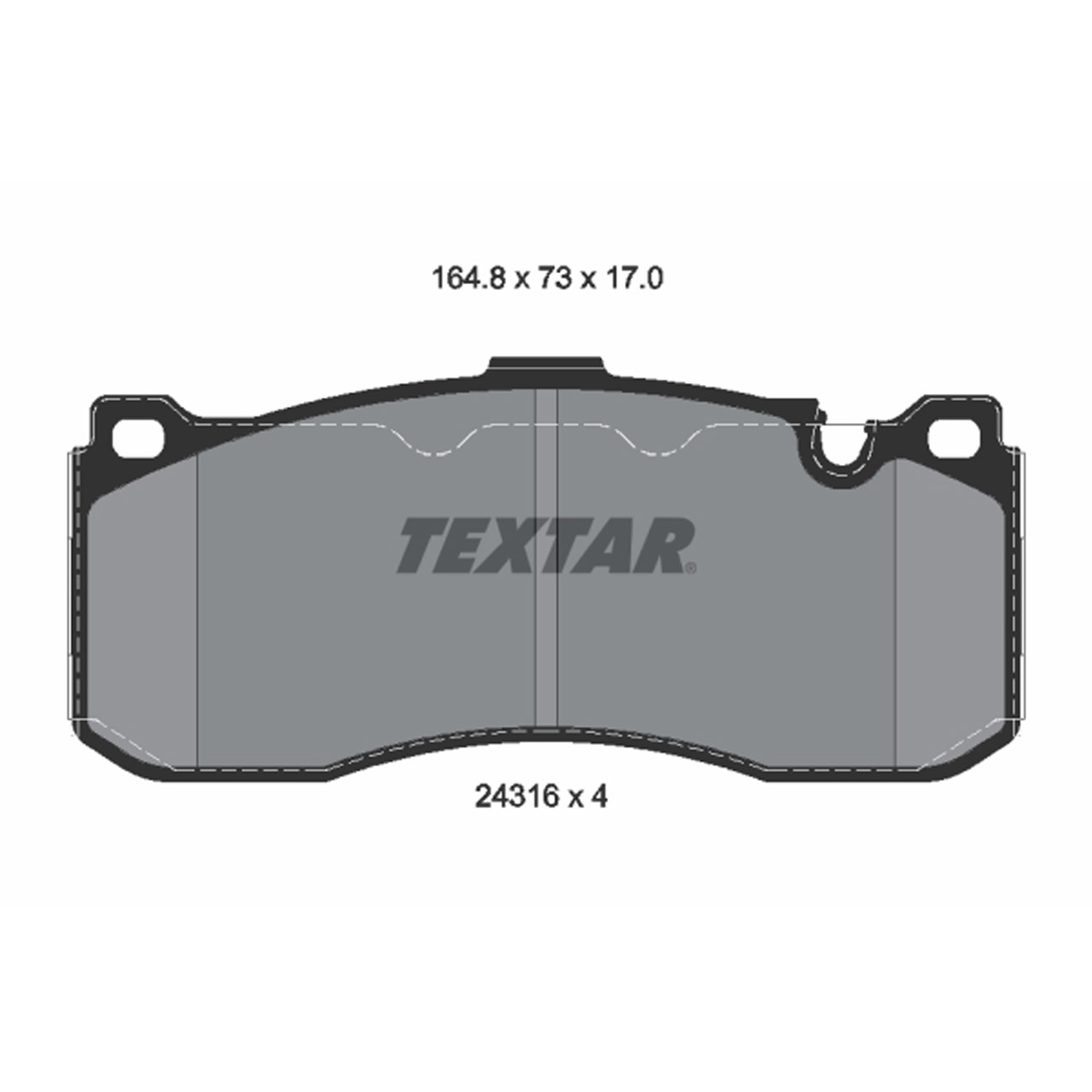 TEXTAR 2431601 Bremsbeläge BMW 1er E82 E87 E88 3er E90 E91 E92 E93 MINI R56 Works GP vorne