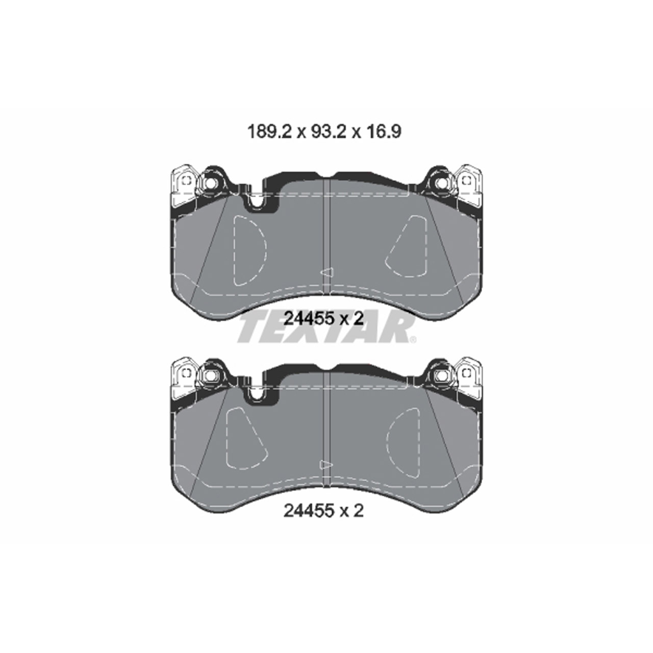 TEXTAR 2445503 Bremsbeläge MERCEDES W205 C218 W212 W213 X/C253 W222 63AMG GT vorne