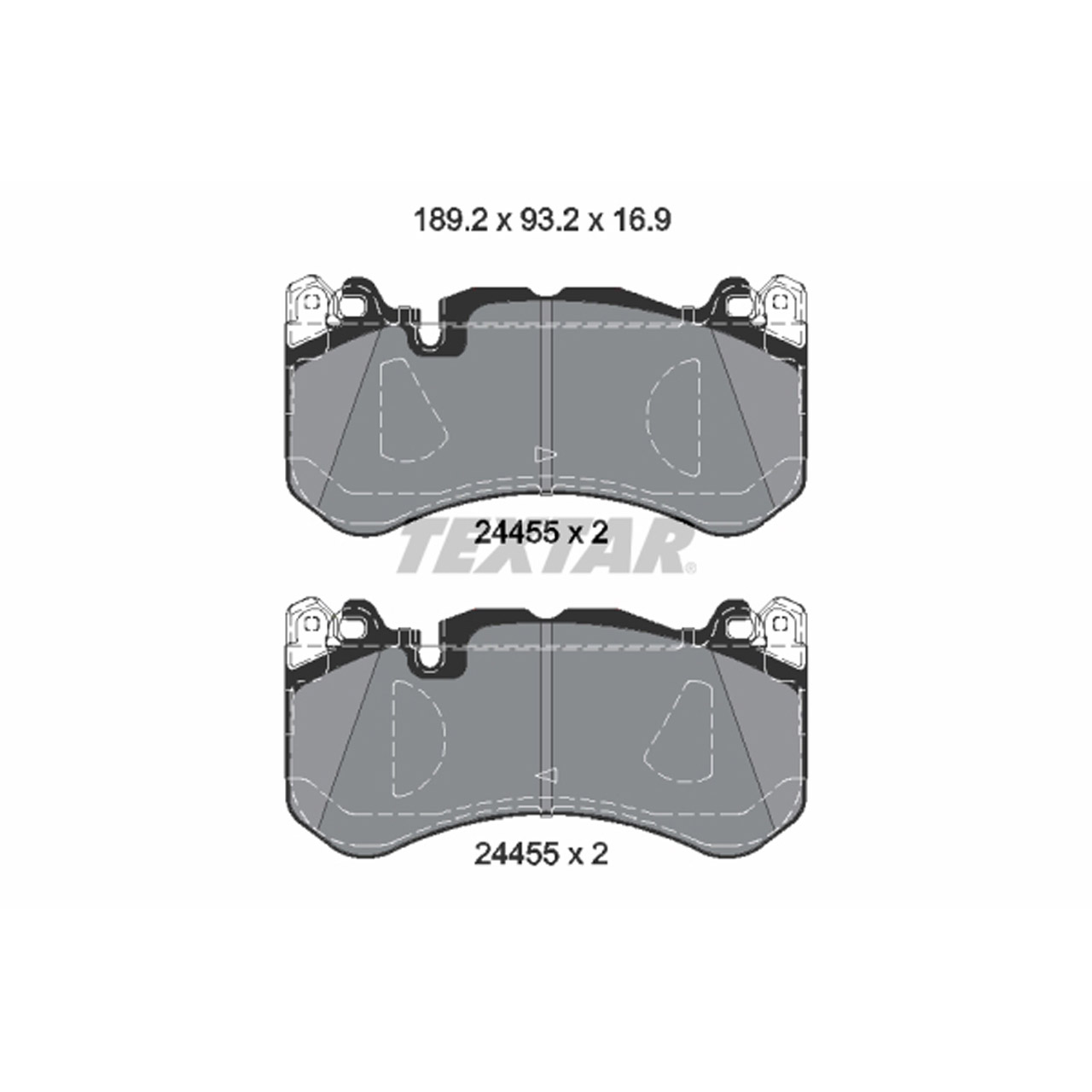 TEXTAR 2445505 Bremsbeläge MERCEDES M- GL- GLE GLS W166 X166 C292 vorne 0084202020