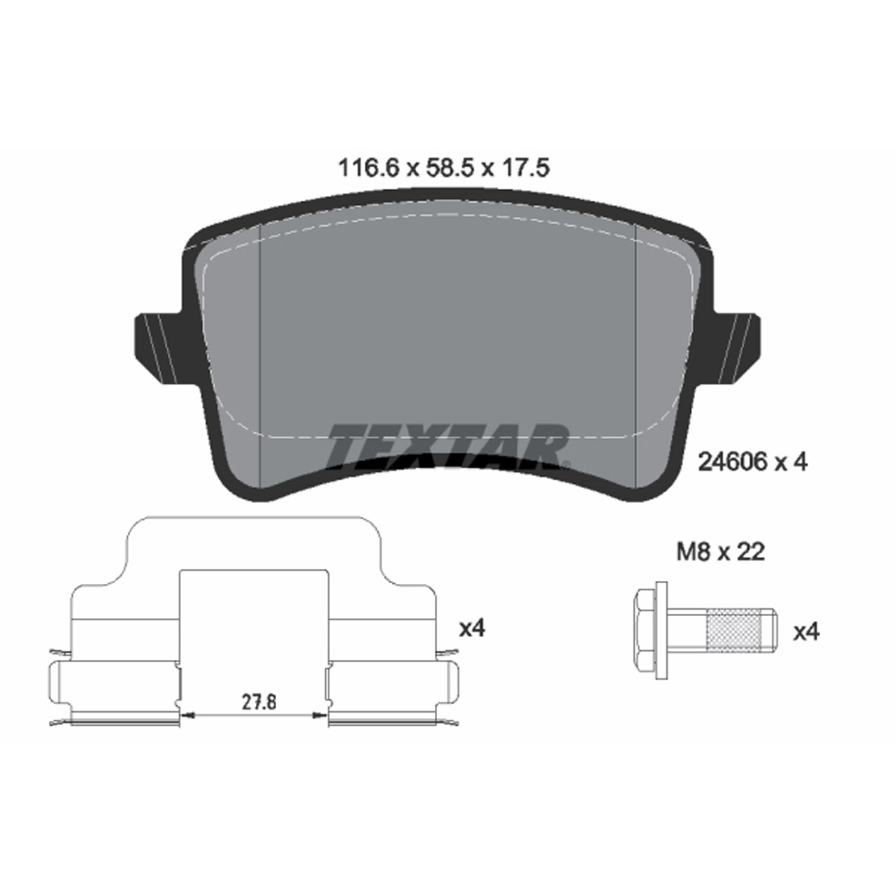 TEXTAR Bremsscheiben + Bremsbeläge AUDI A4 S4 B8 A5 S5 8T 8F Q5 SQ5 8RB hinten