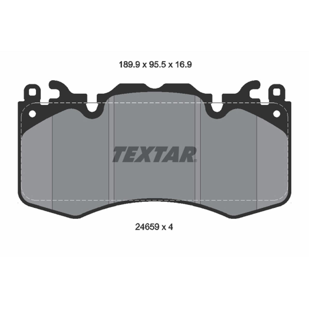 TEXTAR 2465901 Bremsbeläge LAND ROVER Discovery 5 Range Rover 3 4 / Sport 1 2 vorne