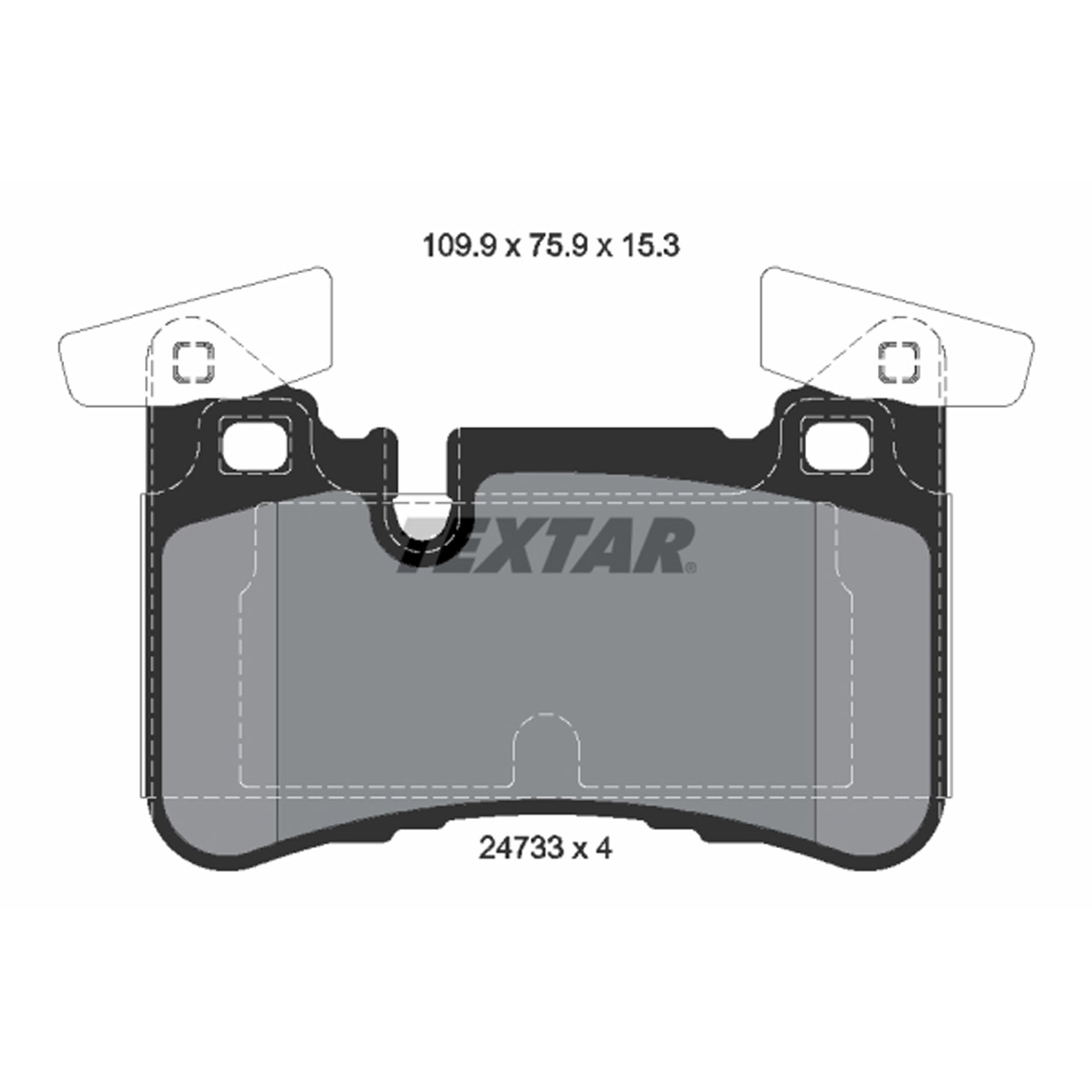 TEXTAR 2473301 Bremsbeläge MERCEDES-BENZ W204 S204 C204 C218 X218 W212 S212 63AMG hinten