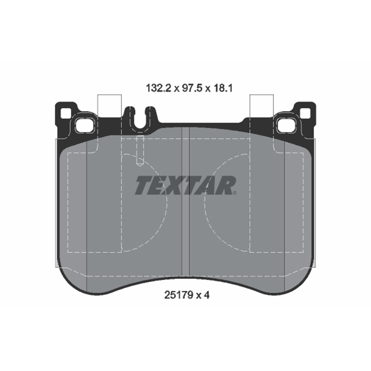 TEXTAR 2517901 Bremsbeläge MERCEDES W213 C238 C257 53AMG EQ Boost W222 C217 R231 vorne