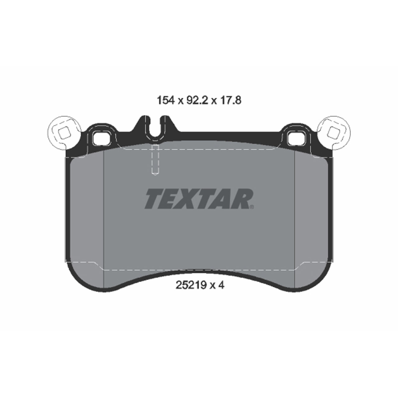 TEXTAR 2521901 Bremsbeläge MERCEDES C218 X218 CLS500 W212 S212 E500 W221 S500CGI vorne