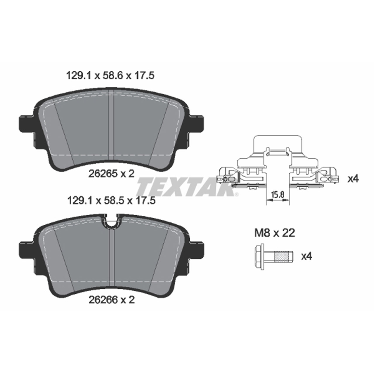 TEXTAR Bremsscheiben + Bremsbeläge + Sensor AUDI A6 (C8) A7 (4K) Q5 (FY) PR-1KD hinten