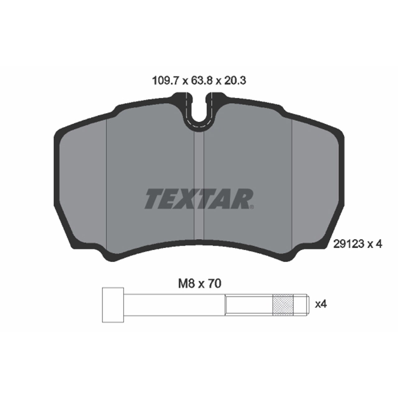 TEXTAR 2912303 Bremsbeläge Bremsbelagsatz Bremsklötze IVECO Daily 3 4 5 6 S-Model hinten