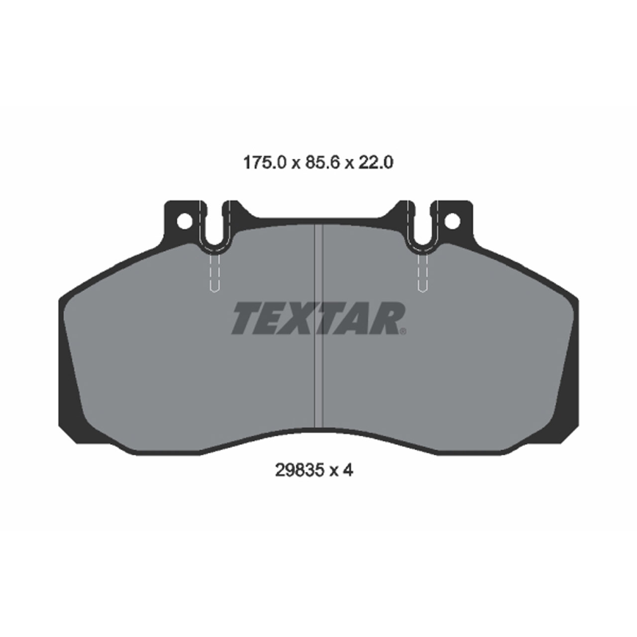 TEXTAR 2983506 Bremsbeläge Bremsbelagsatz MERCEDES-BENZ Sprinter 5-t B905 616CDI hinten