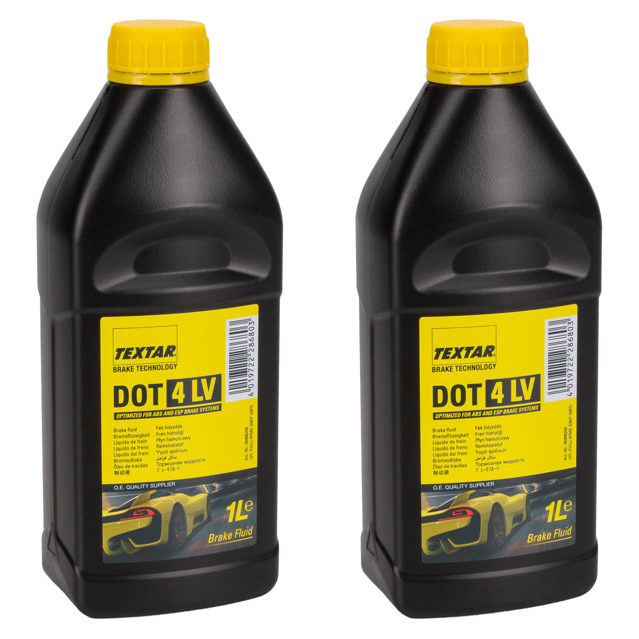 2L 2 Liter TEXTAR 95006200 Bremsflüssigkeit Brake Fluid DOT 4 LV ISO 4925 FMVSS 116