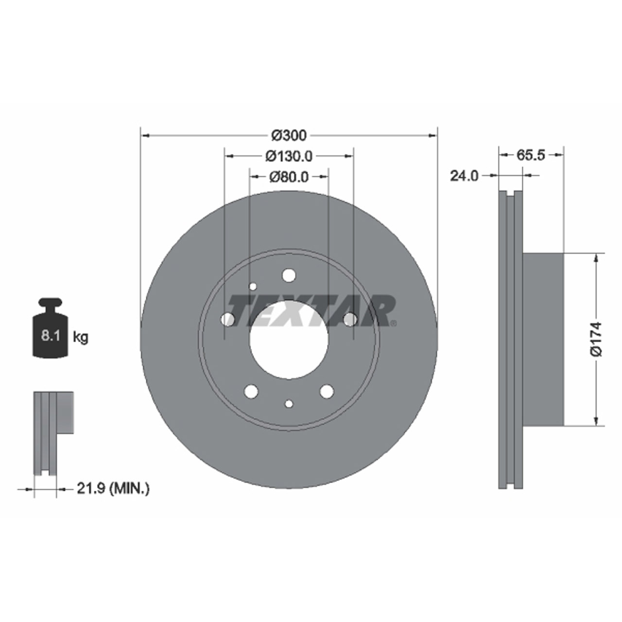 TEXTAR 92116703 Bremsscheiben Satz PSA Jumper 1 2 Boxer OPEL Movano C FIAT Ducato vorne