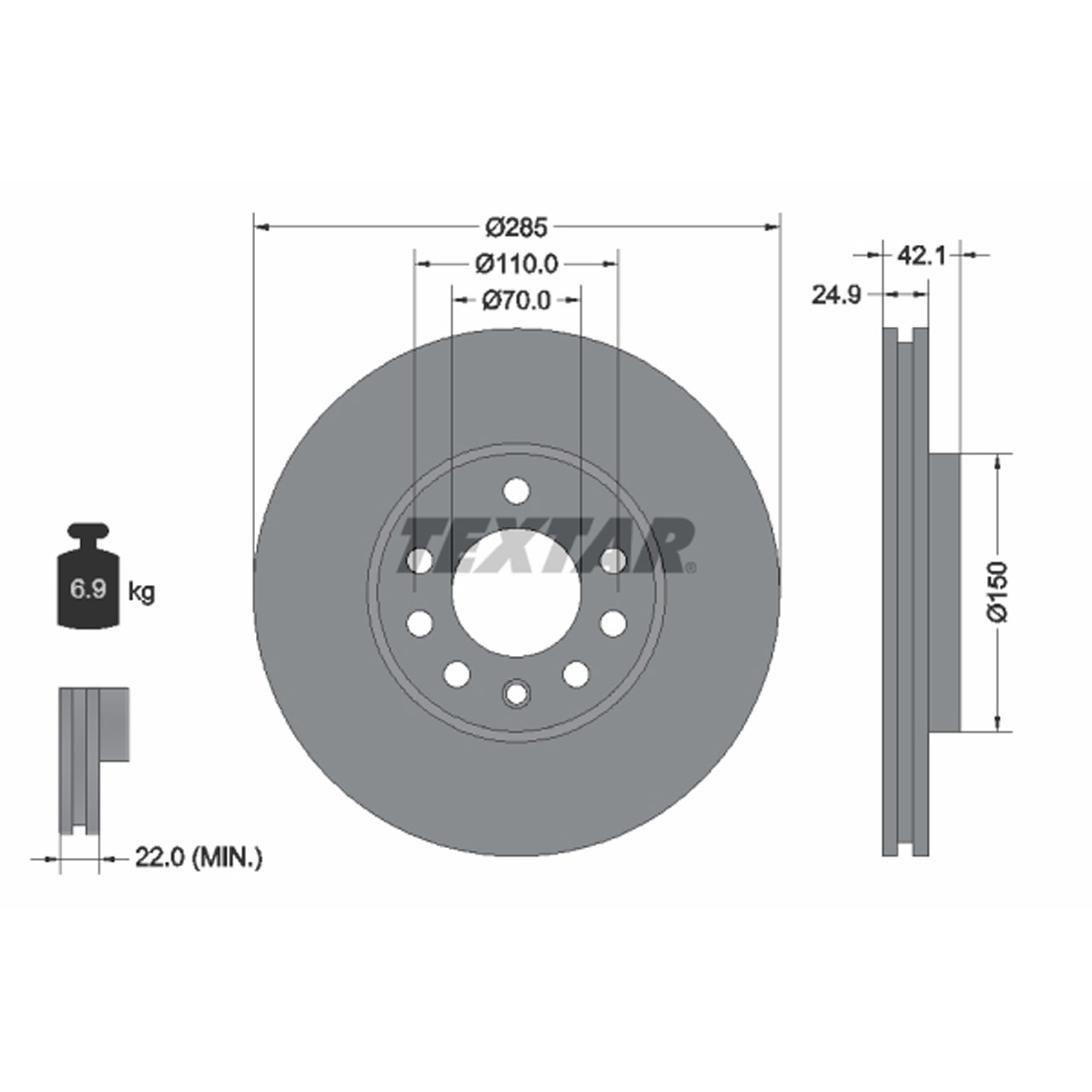 TEXTAR Bremsscheiben + Beläge OPEL Signum Vectra C SAAB 9-3 (YS3F) 15 Zoll vorne